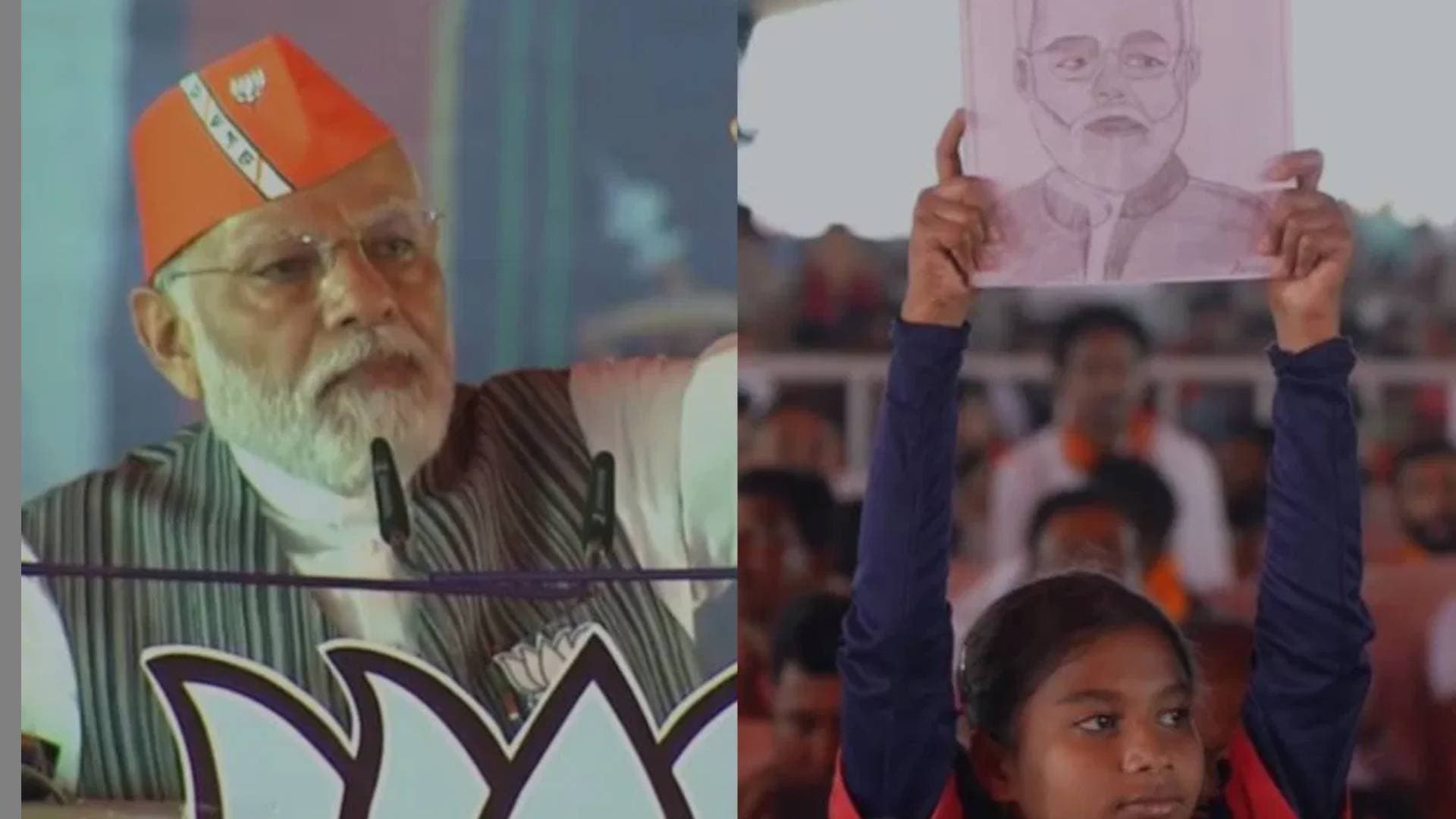 PM Writes Letter To Young Girl From Kanker Who Drew A Sketch Of Him