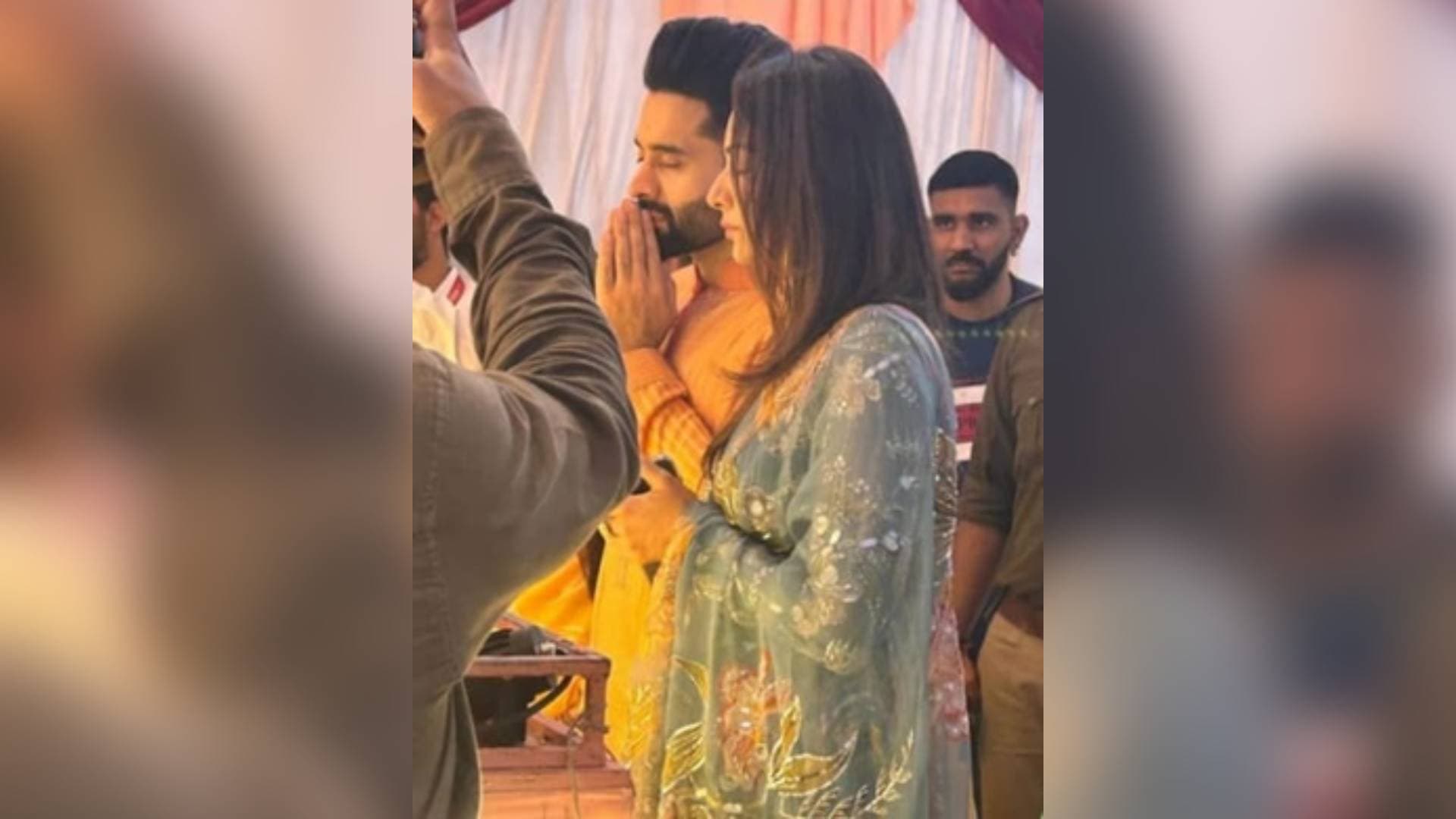Jackky Bhagnani, Rakul Preet Attend Ram Mandir’s Replica Rath Flag Off Ceremony In Mumbai