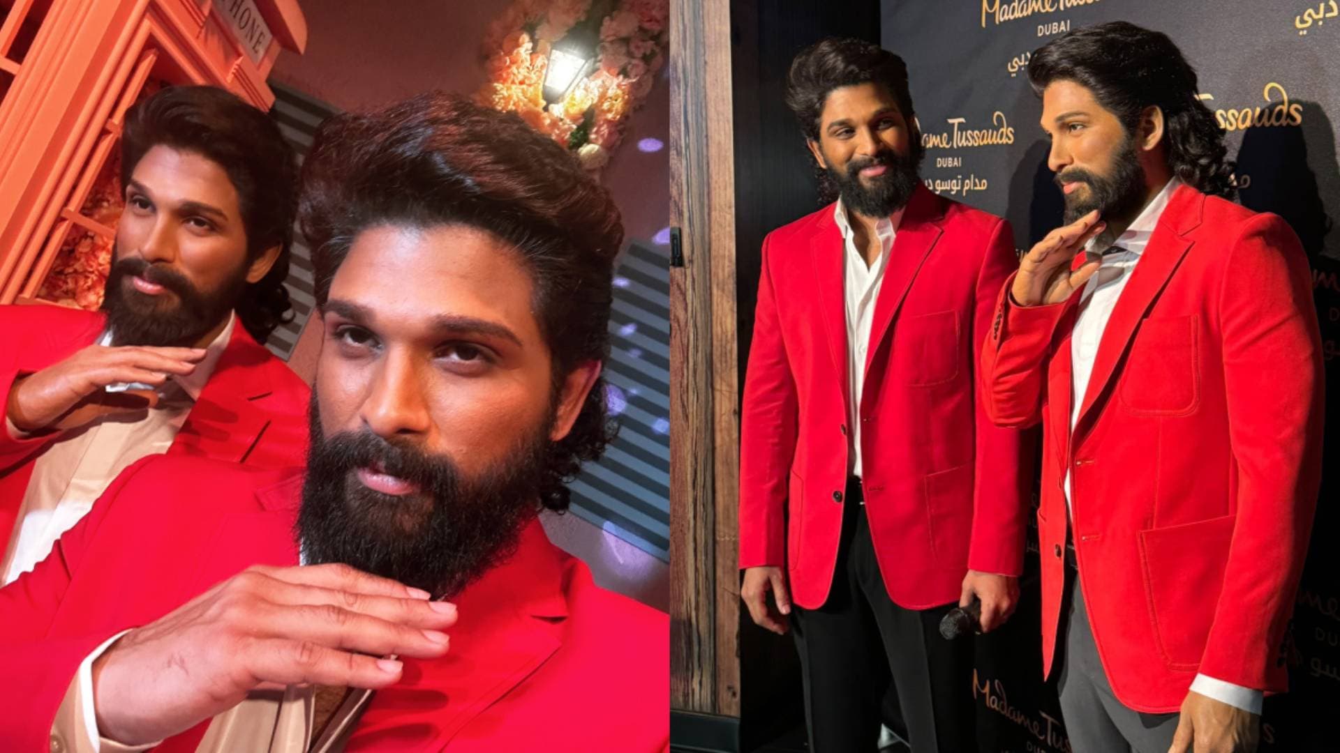Allu Arjun unveils his wax statue at Madame Tussauds in Dubai, calls it a 'milestone moment'