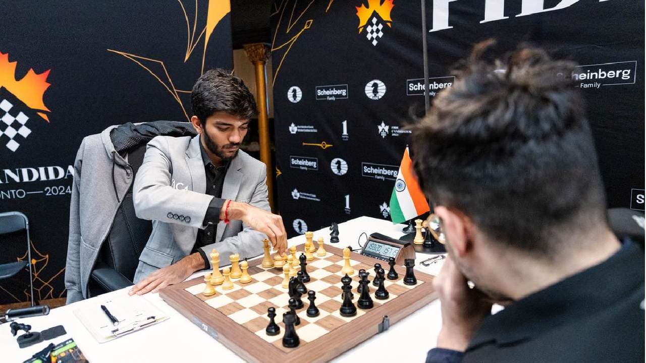 FIDE Candidates 2024: Gukesh becomes sole leader with one round left, beats Firouzja