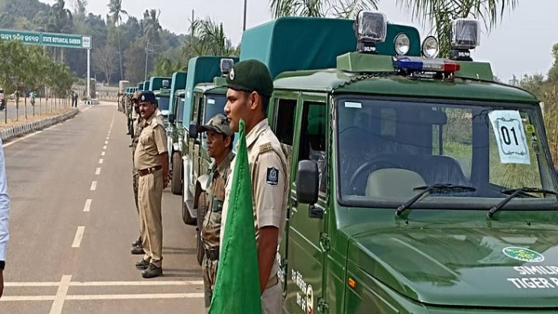 14 Customised Vehicles Flagged Off To Protect Simlipal Tiger Reserve