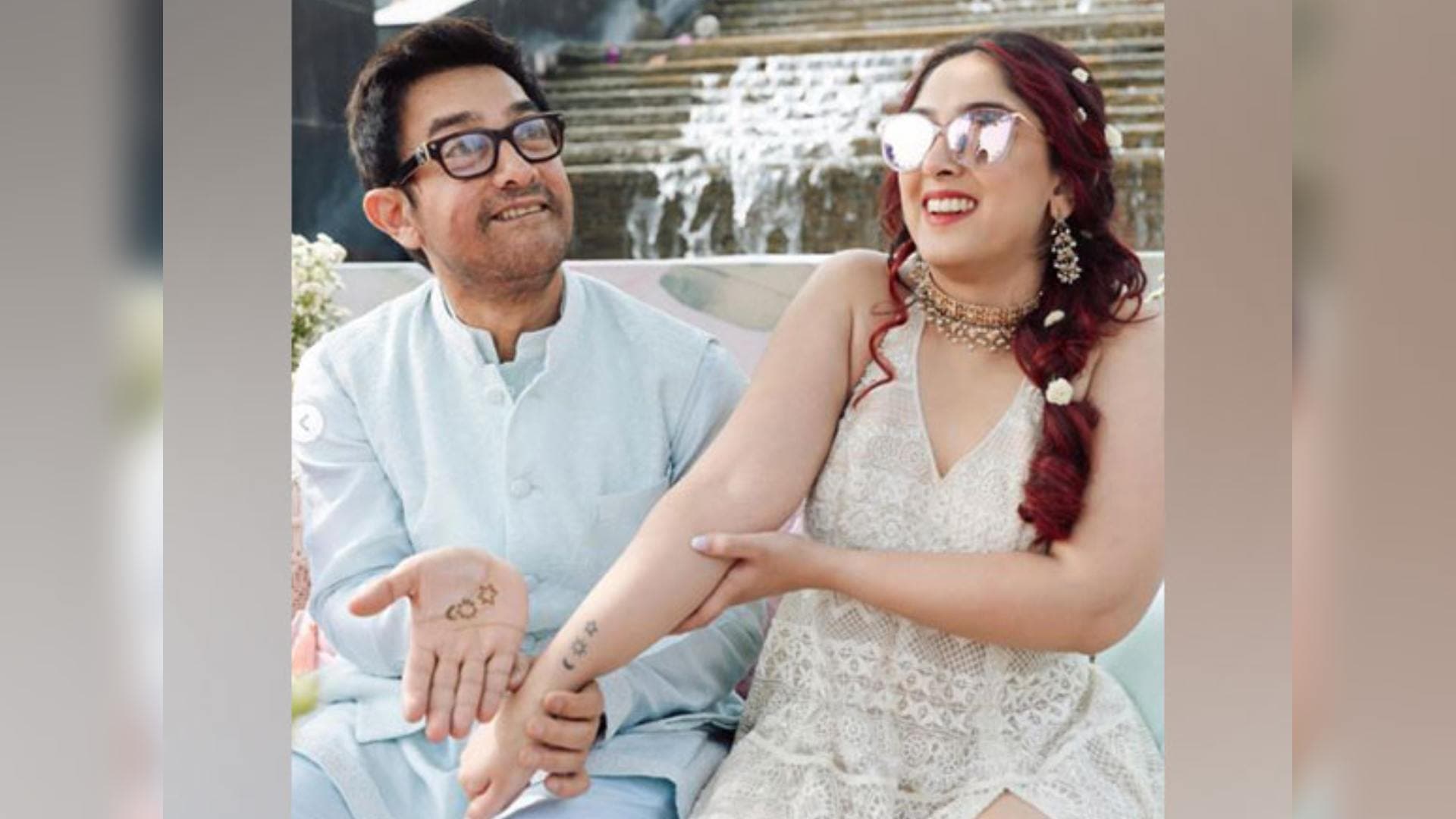 Aamir Khan Recreates Ira's Tattoo On His Hand As Mehendi Design During Her Wedding
