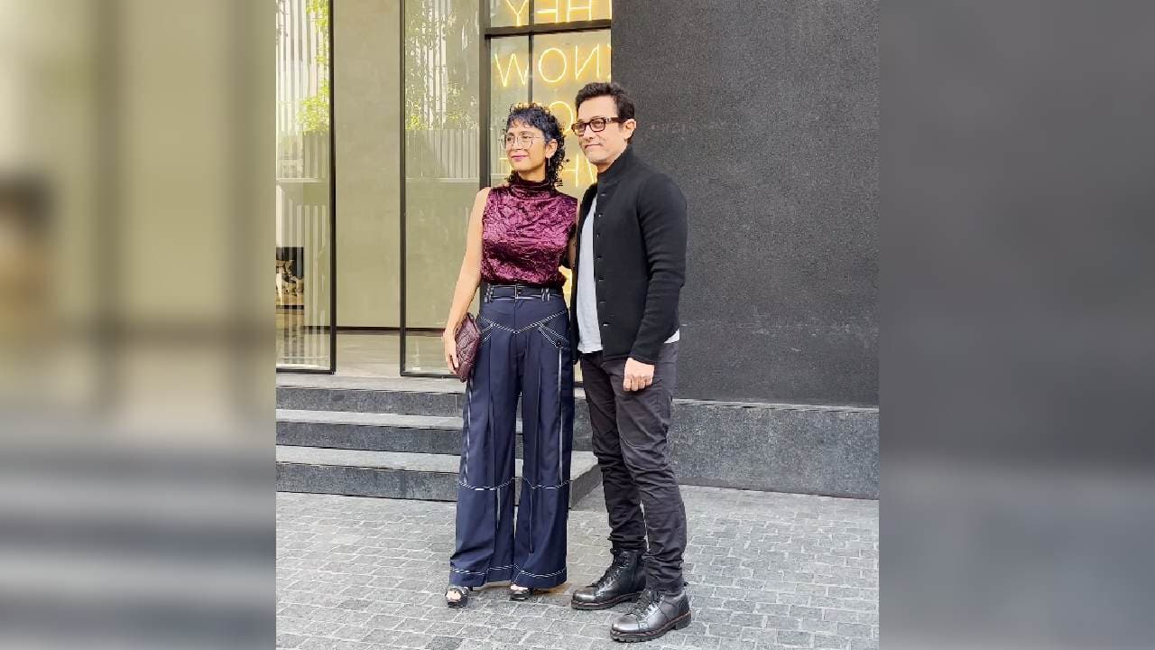 Aamir Khan, Ex-wife Kiran Rao Pose Together At 'Laapataa Ladies' Promotion