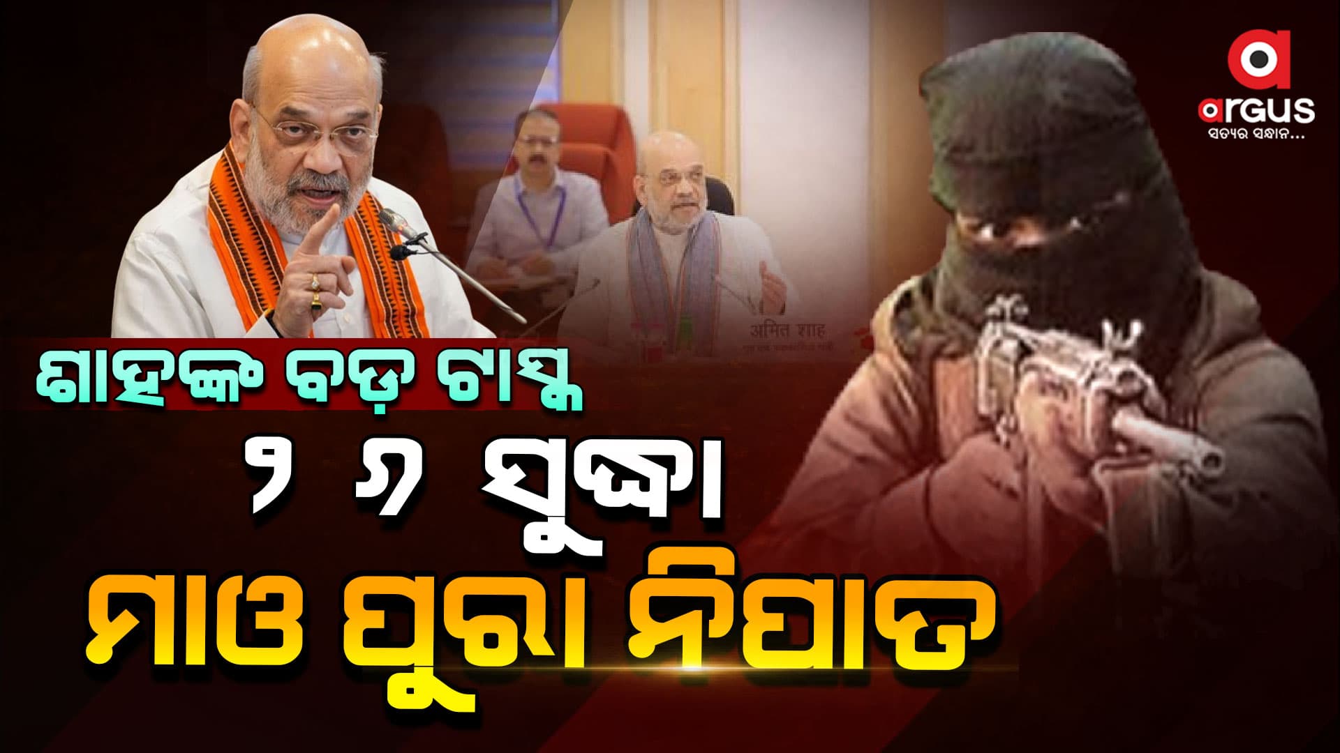 ଶାହଙ୍କ ଦମ୍ଭୋକ୍ତି, ୨୬ ସୁଦ୍ଧା ସଫା ହେବେ ନକ୍ସଲ