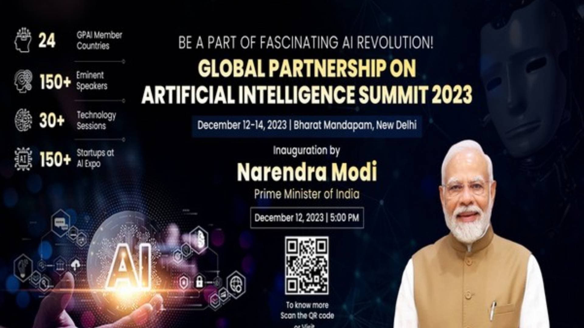 PM Narendra Modi To Inaugurate GPAI Summit 2023 To Propel AI Innovation Today