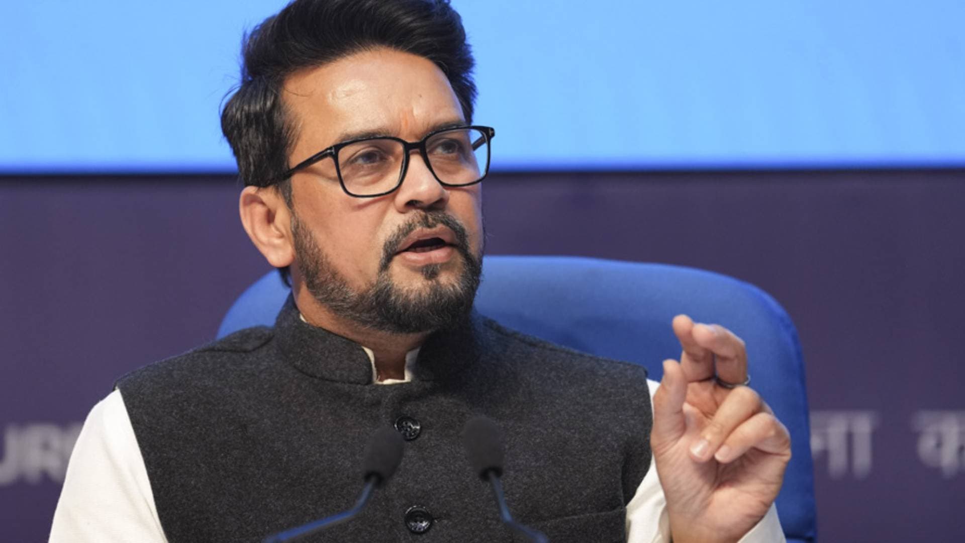 Anurag Thakur Cleans Hanuman Temple Premises In Delhi's CP Ahead Of Pran Pratishtha Event In Ayodhya