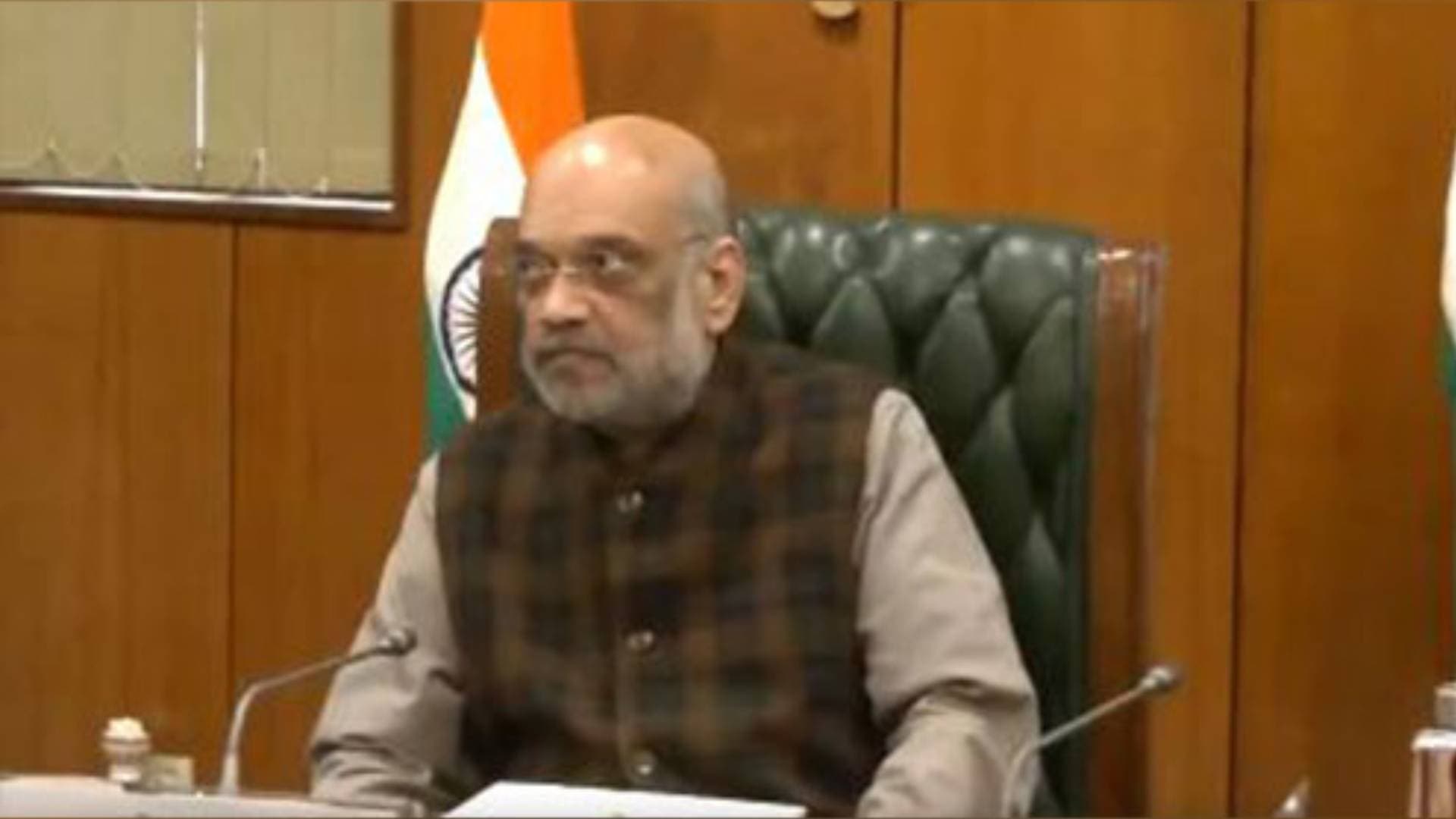 Amit Shah Chairs High-Level Security Review Meeting On J-K