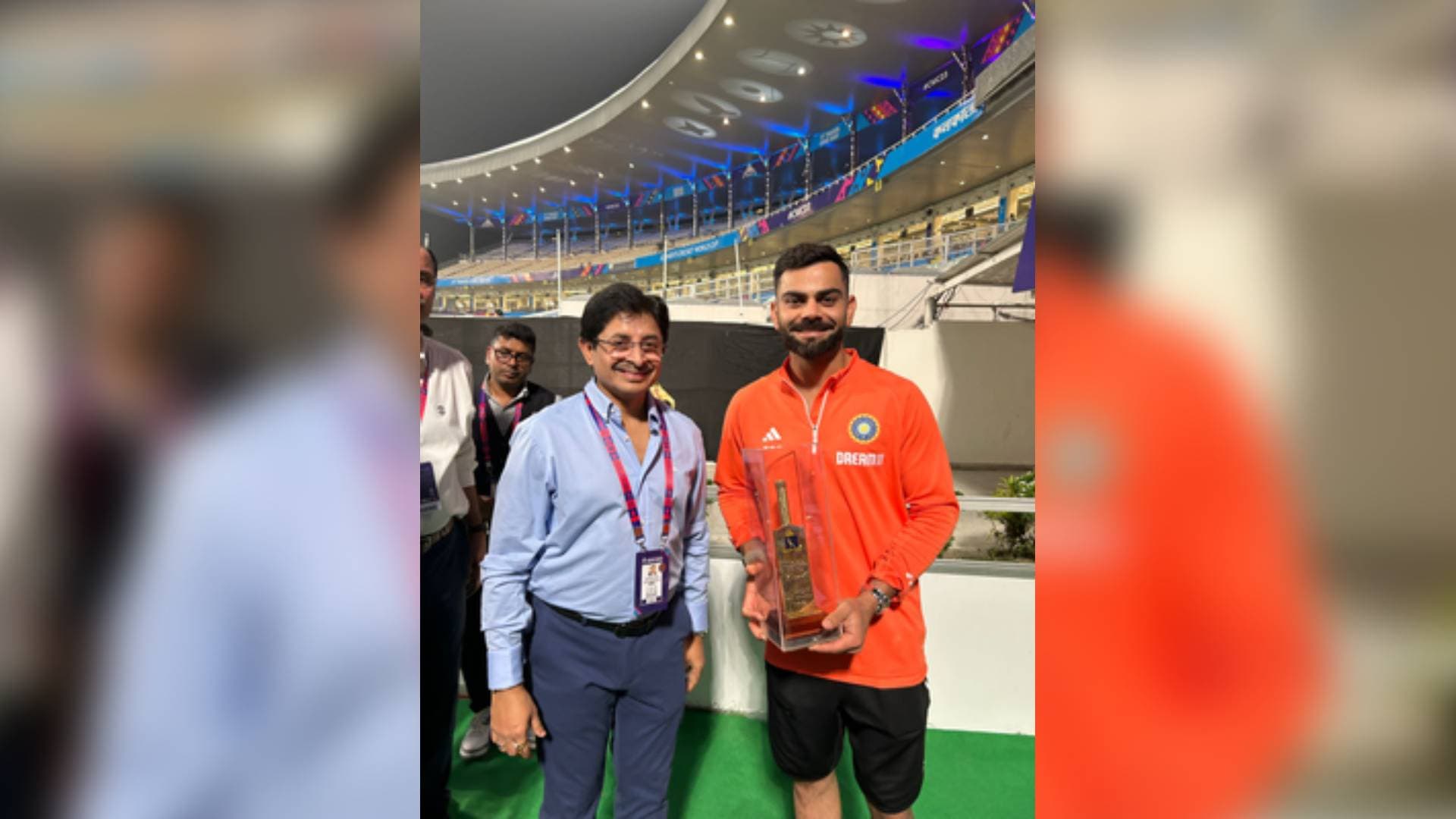 CAB President Snehasish Ganguly Presents Kohli With Gold-Plated Bat To Mark His Birthday