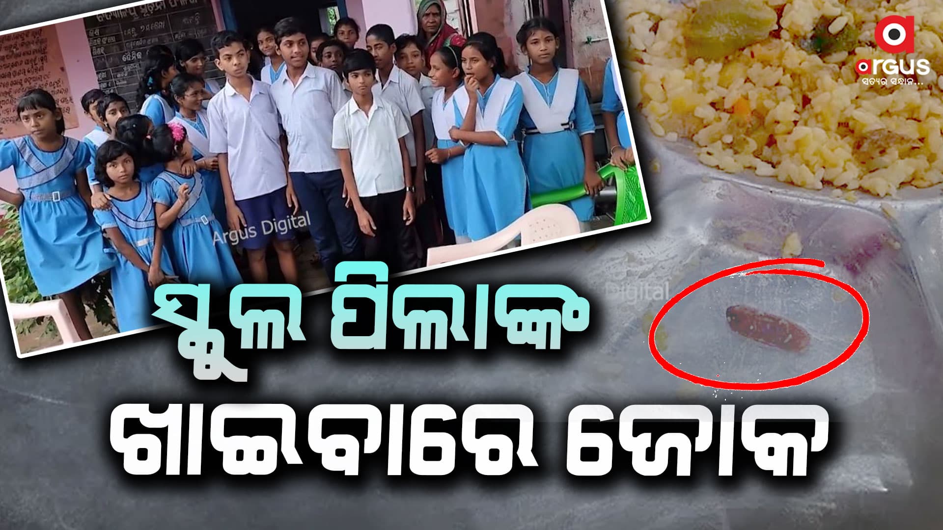 ବିଦ୍ୟାଳୟରେ ମଧ୍ୟାହ୍ନ ଭୋଜନରୁ ବାହାରିଲା ସିଝିଲା ଜୋକ
