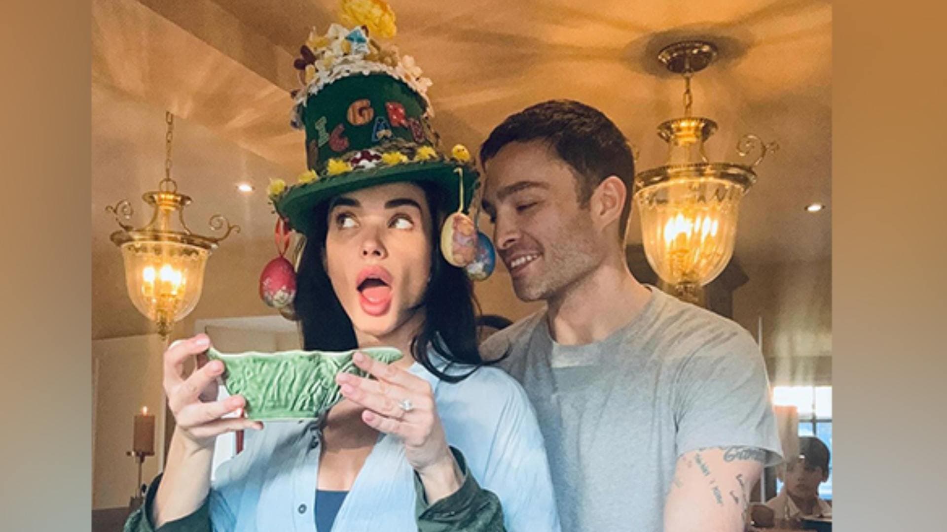 Amy Jackson Shares Adorable Pics With Fiance Ed Westwick And Son Andreas