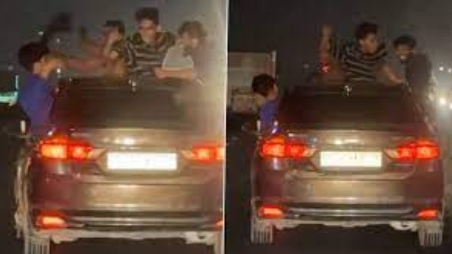 Viral Video: Bengaluru Youths Dance While Hanging Out of Speeding Car, Police Takes Action