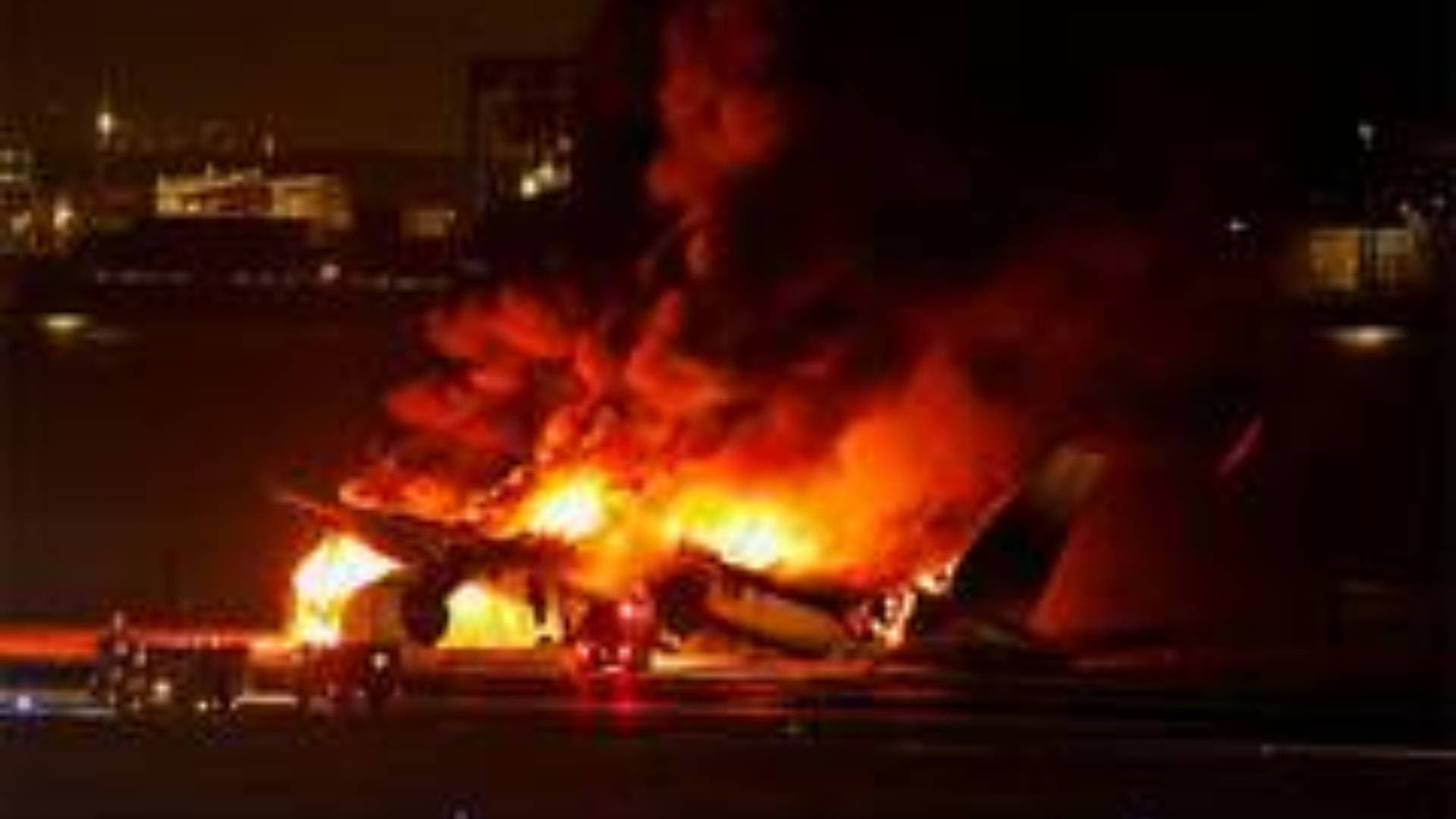 Japan Airlines Aircraft Catches Fire At Haneda Airport; All 379 Passengers, Crew Evacuated
