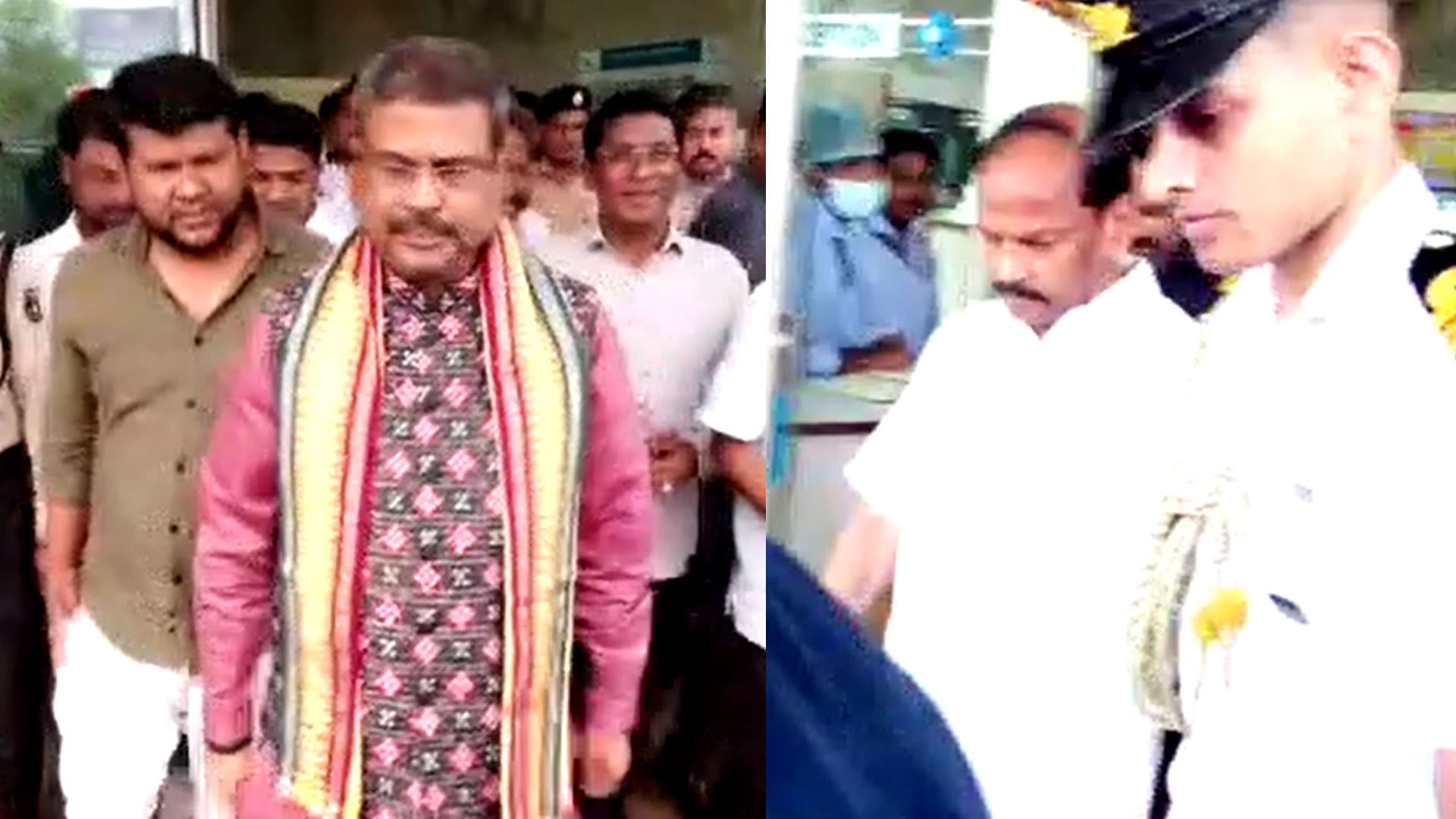 Odisha Guv Raghubar Das, Union Minister Pradhan Meet Prasanna Acharya At Hospital In Bhubaneswar