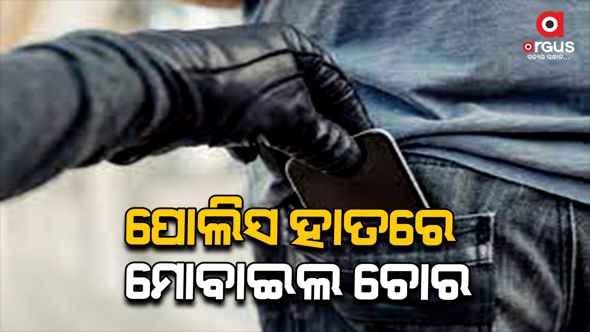 ୧୫ଟି ମୋବାଇଲ ସହ ଚୋରକୁ ବାନ୍ଧିଲା ପୋଲିସ