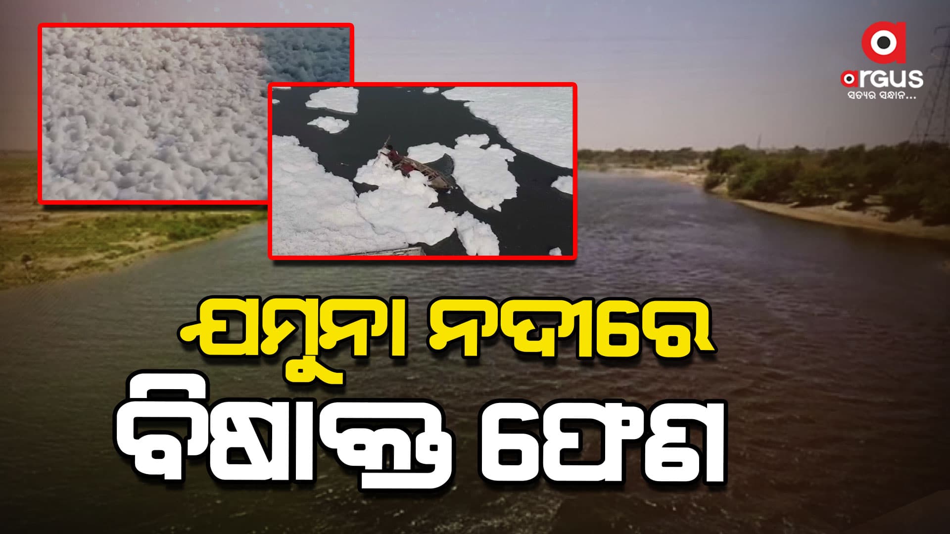 ପୁଣି ଯମୁନା ନଦୀରେ ବିଷାକ୍ତ ଫେଣ , ରାଜଧାନୀବାସୀଙ୍କ ସ୍ଥିତି ସଂଙ୍ଗୀନ