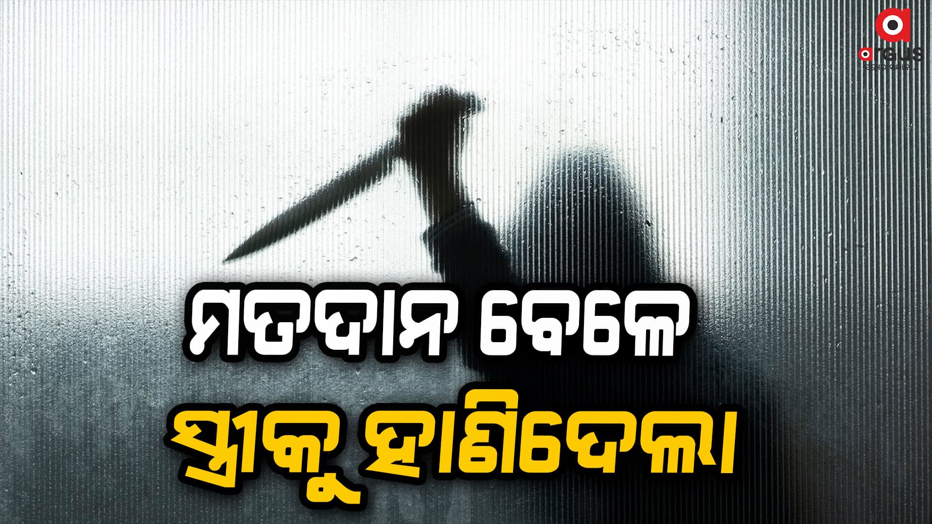 ବୁଥ୍ ଆଗରେ ସ୍ତ୍ରୀକୁ ହାଣିଲା ସ୍ବାମୀ