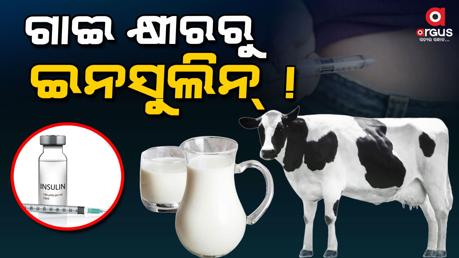 ଗାଈ କ୍ଷୀରରୁ ହେବ ଇନ୍ସୁଲିନ୍‌  !