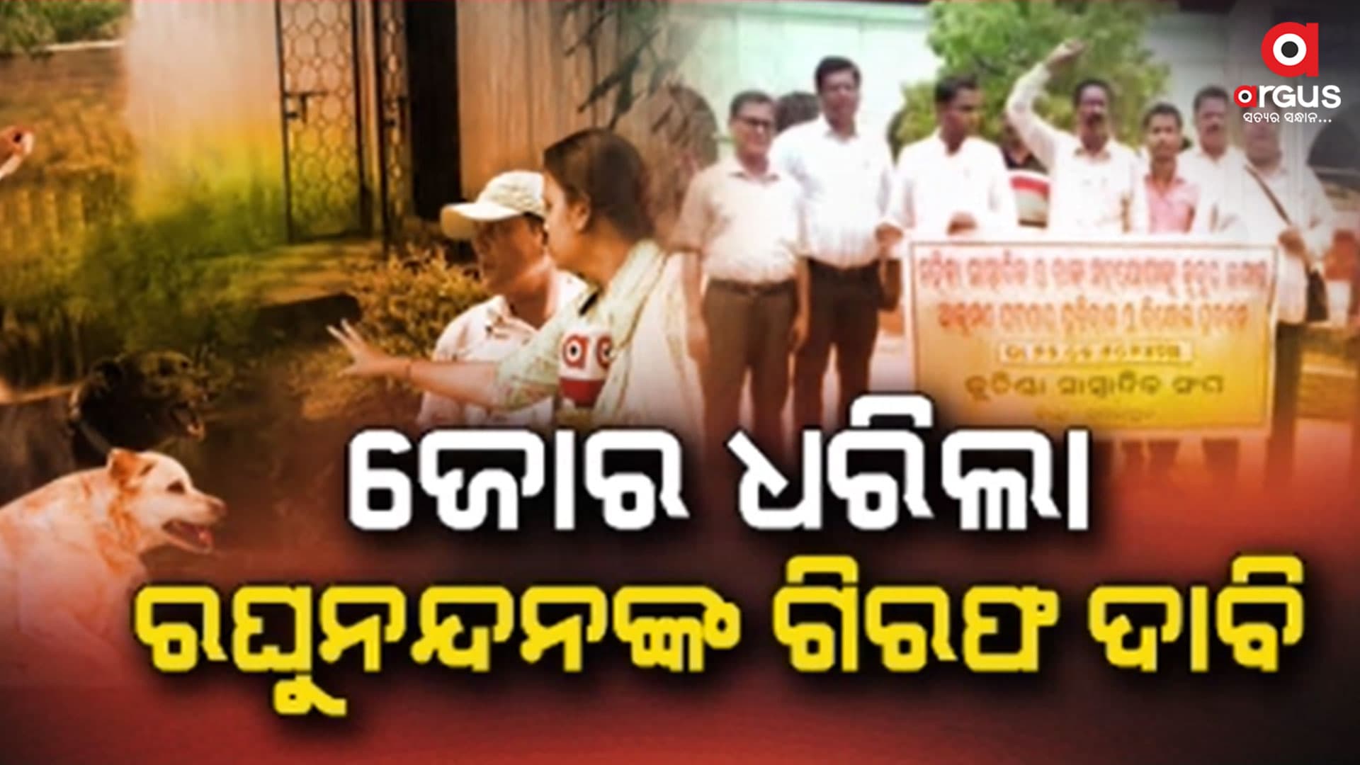 ଅର୍ଗସ ସାମ୍ବାଦିକାଙ୍କ ଉପରକୁ କୁକୁର ଛାଡ଼ିବା ବିରୋଧରେ ହଲ୍ଲାବୋଲ