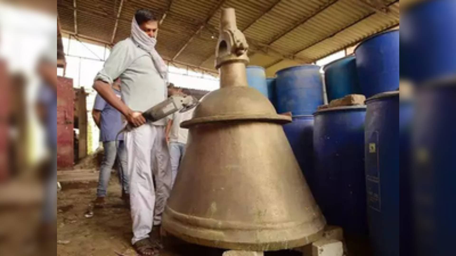 Bell Weighing 2,400 Kg On Its Way To Ram Temple In Ayodhya