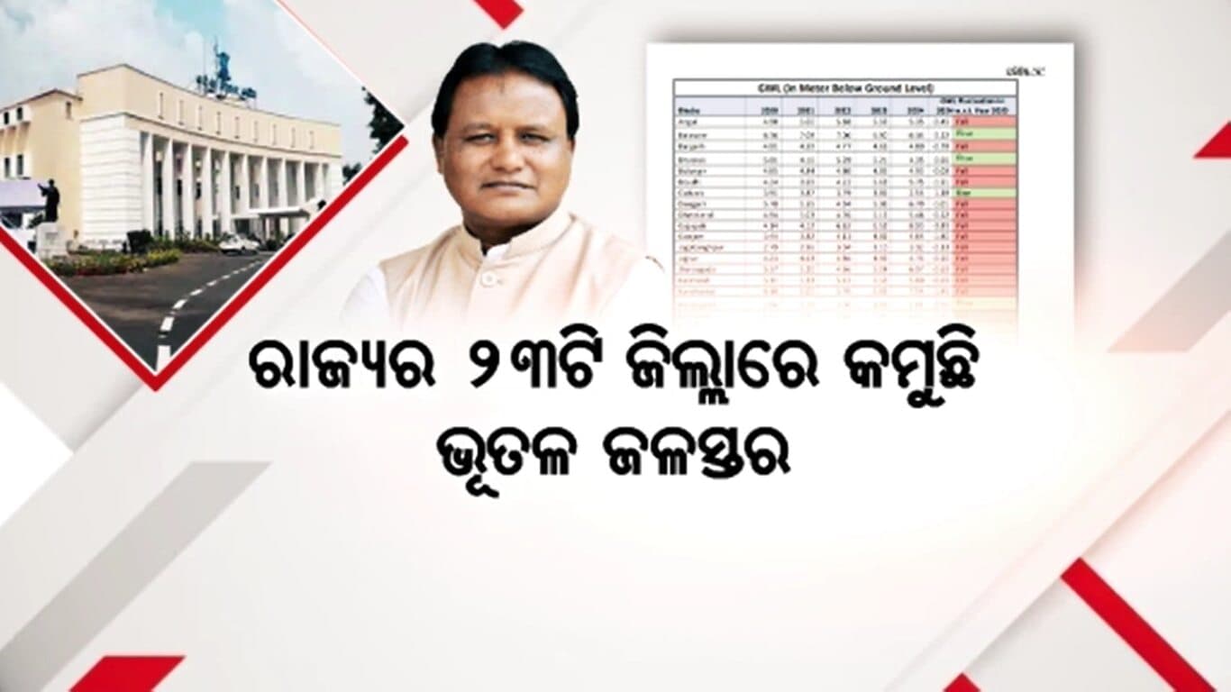 ୨୩ ଜିଲ୍ଲାରେ କମୁଛି ଭୂତଳ ଜଳସ୍ତର