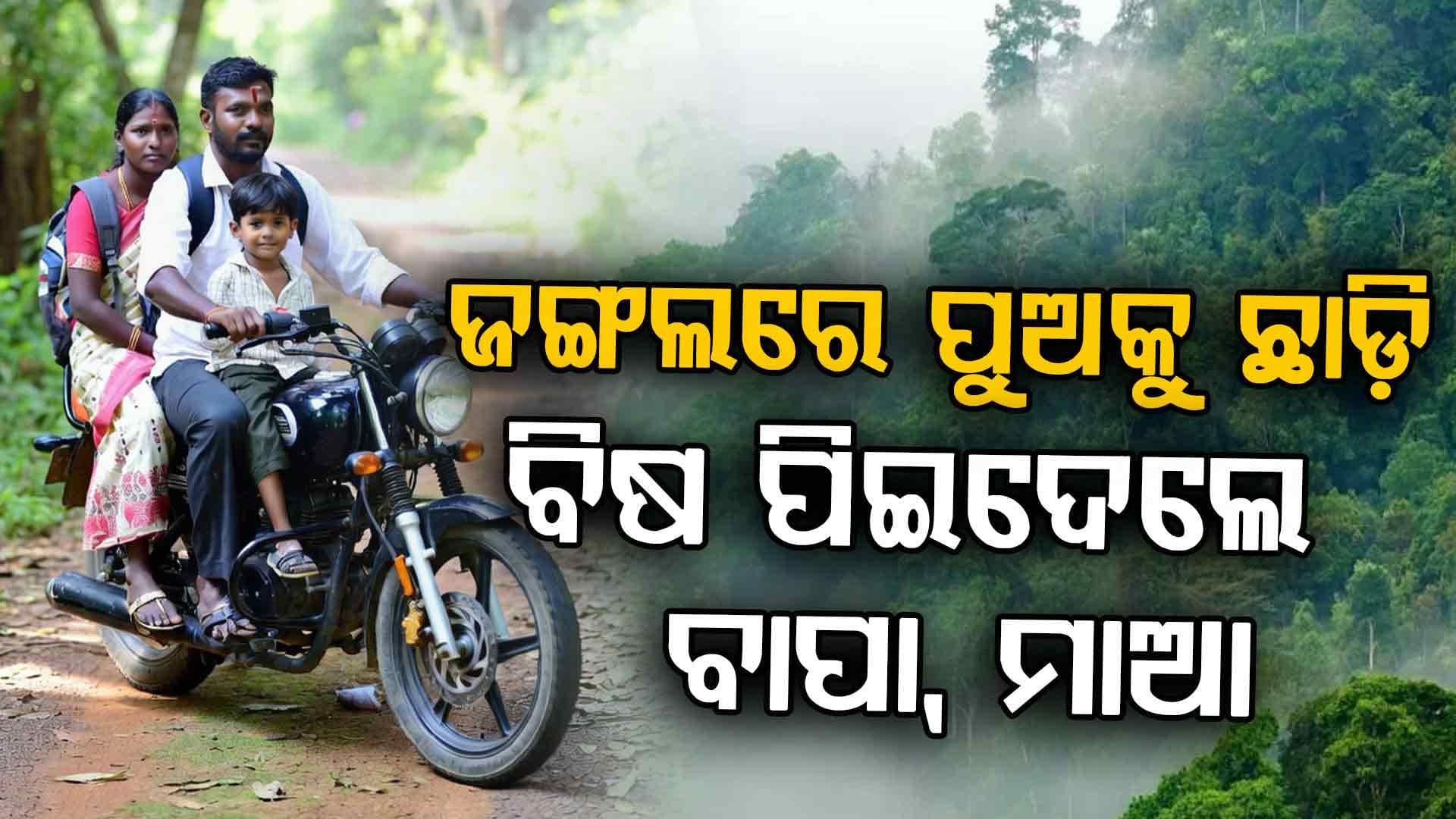 ୫ ବର୍ଷର ପୁଅକୁ ଜଙ୍ଗଲରେ ଅନାଥ କରିଦେଲେ ଦମ୍ପତି