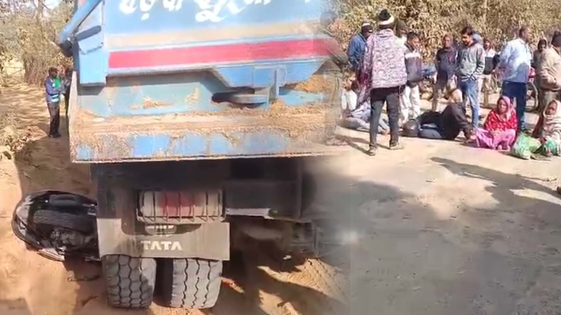 Illegal Sand Truck Rams Scooter, Injures Woman; Locals Block Road in Balasore District
