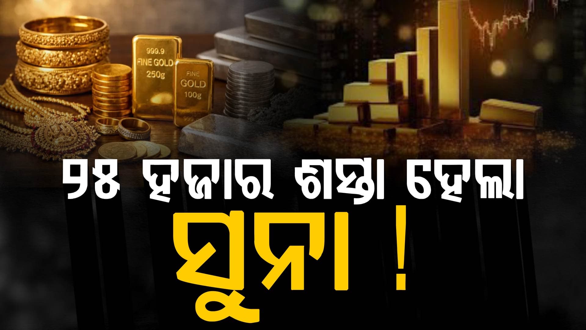 ଦୁଇ ଦିନ ବଢ଼ିବା ପରେ ହଠାତ୍ ଖସିଲା ଦାମ୍: ରୁପା ୧.୩୮ ଲକ୍ଷ ଟଙ୍କା ହ୍ରାସ, ଜାଣନ୍ତୁ ଆଜି ସୁନା ଦାମ୍ କେତେ ?