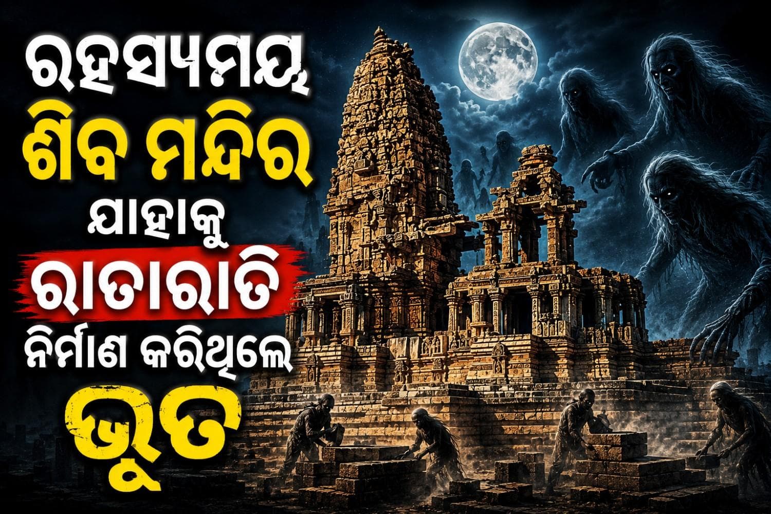 ରହସ୍ୟମୟ ଶିବ ମନ୍ଦିର; ଯାହାକୁ ଗୋଟିଏ ରାତିରେ ନିର୍ମାଣ କରିଥିଲେ ଭୂତ