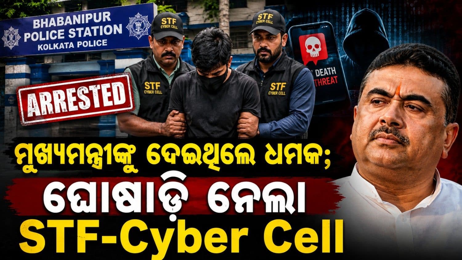 ମୁଖ୍ୟମନ୍ତ୍ରୀଙ୍କୁ ଦେଇଥିଲେ ଧମକ; ଉଠାଇନେଲା ଏସଟିଏଫ ସାଇବର ସେଲ୍