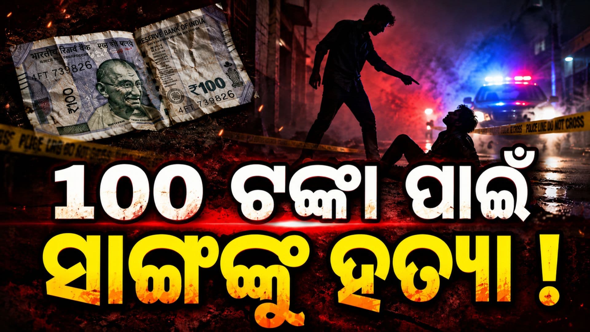 ୧୦୦ ଟଙ୍କା ପାଇଁ ସାଙ୍ଗକୁ କଲା ହତ୍ୟା, ଜଙ୍ଗଲରେ ଫିଙ୍ଗିଦେଲା ଶବ