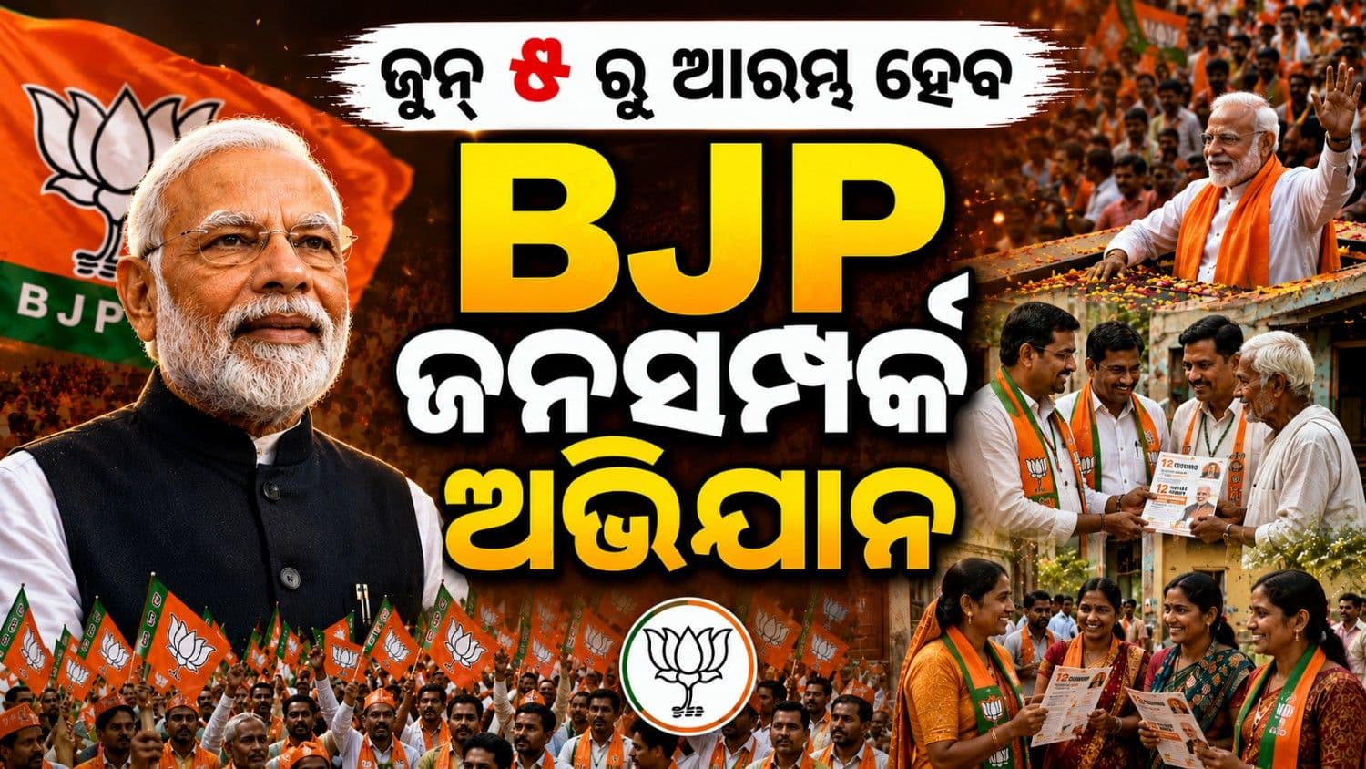 ବିଜେପି ଆରମ୍ଭ କରିବ ଜନସମ୍ପର୍କ ଅଭିଯାନ; ମୈଦାନକୁ ଓହ୍ଲାଇବେ କେନ୍ଦ୍ରମନ୍ତ୍ରୀ-ମୁଖ୍ୟମନ୍ତ୍ରୀ
