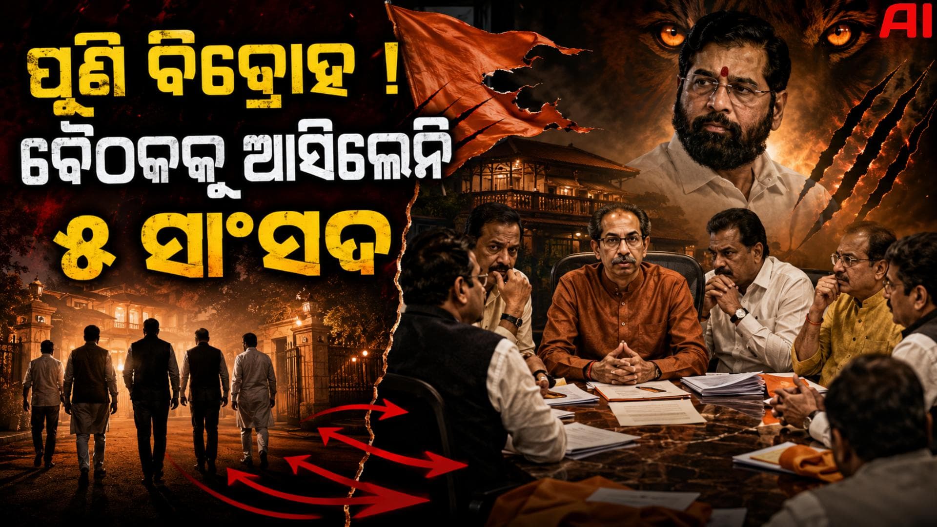 ଉଦ୍ଧବ ଠାକରେଙ୍କ ଦଳରେ ପୁଣି ବିଦ୍ରୋହ ? ଶିବସେନା(UBT) ବୈଠକରେ ସାମିଲ ହେଲେନି ୫ ସାଂସଦ