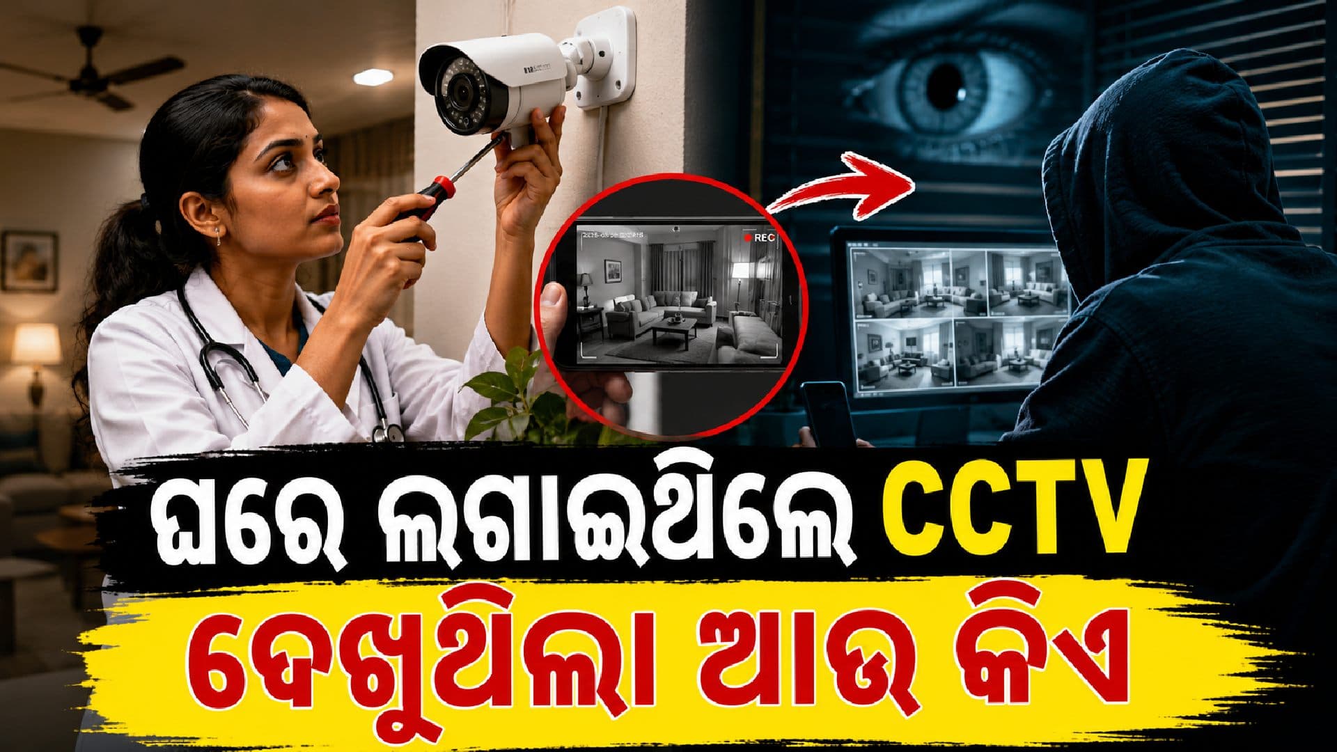 ମହିଳା ଡାକ୍ତର ଘରେ CCTV ଲଗାଇଥିଲେ, କିନ୍ତୁ ଦେଖୁଥିଲା ଅନ୍ୟ କେହି