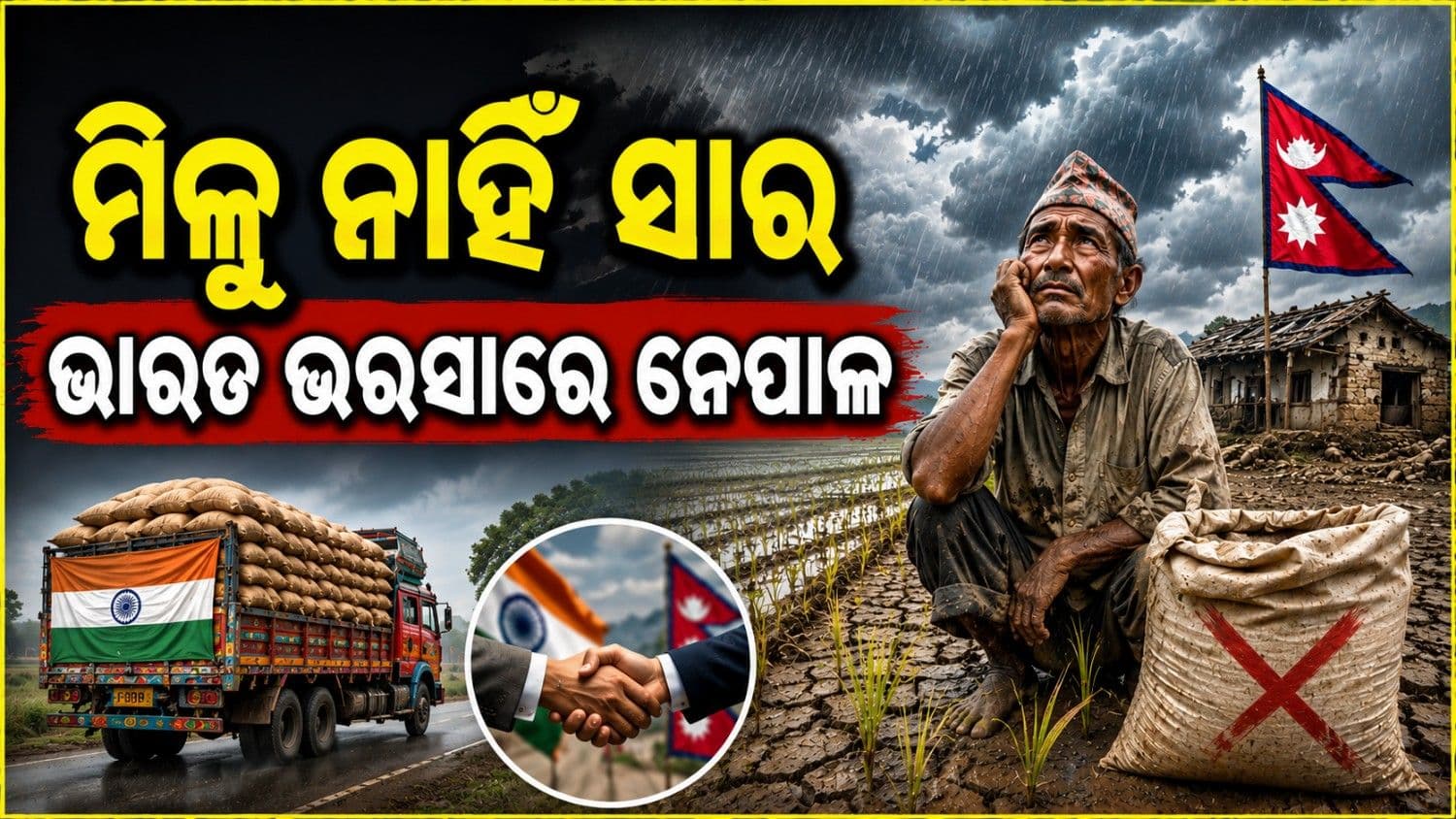 ବର୍ଷା ଦେଲା ଧୋକ୍କା, ଧାନ ଚାଷ ପାଇଁ ନାହିଁ ସାର; ଭାରତ ଉପରେ ପଡ଼ିଲା ନେପାଳୀ ଚାଷୀଙ୍କ ନଜର