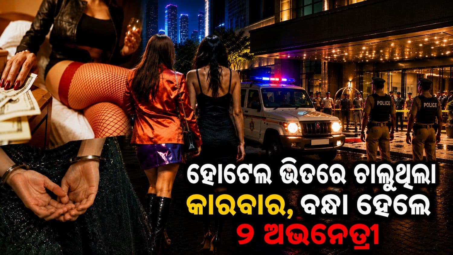 ବିଳାସପୂର୍ଣ୍ଣ ହୋଟେଲ ମଧ୍ୟରେ ଚାଲିଥିଲା ସେକ୍ସ ରାକେଟ; ଧରାପଡ଼ିଲେ ୨ ଅଭିନେତ୍ରୀ, ଦଲାଲ ଗିରଫ