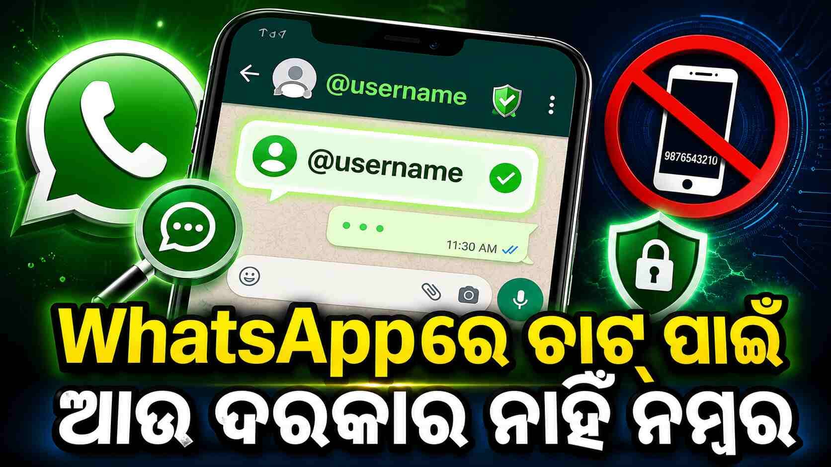 ହ୍ୱାଟସଆପରେ ୟୁଜରନେମ ସେଟ୍ କରିବା ପରେ ଆପଣ ଆପଣଙ୍କର ମୋବାଇଲ ନମ୍ବର ଡିଲିଟ୍ କରିପାରିବେ କି ?