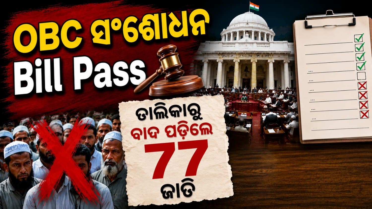 ପଶ୍ଚିମବଙ୍ଗରେ ଓବିସି ସଂଶୋଧନ ବିଲ୍ ପାସ୍; ତାଲିକାରୁ ବାଦ ପଡ଼ିଲେ ୭୭ ସମ୍ପ୍ରଦାୟ