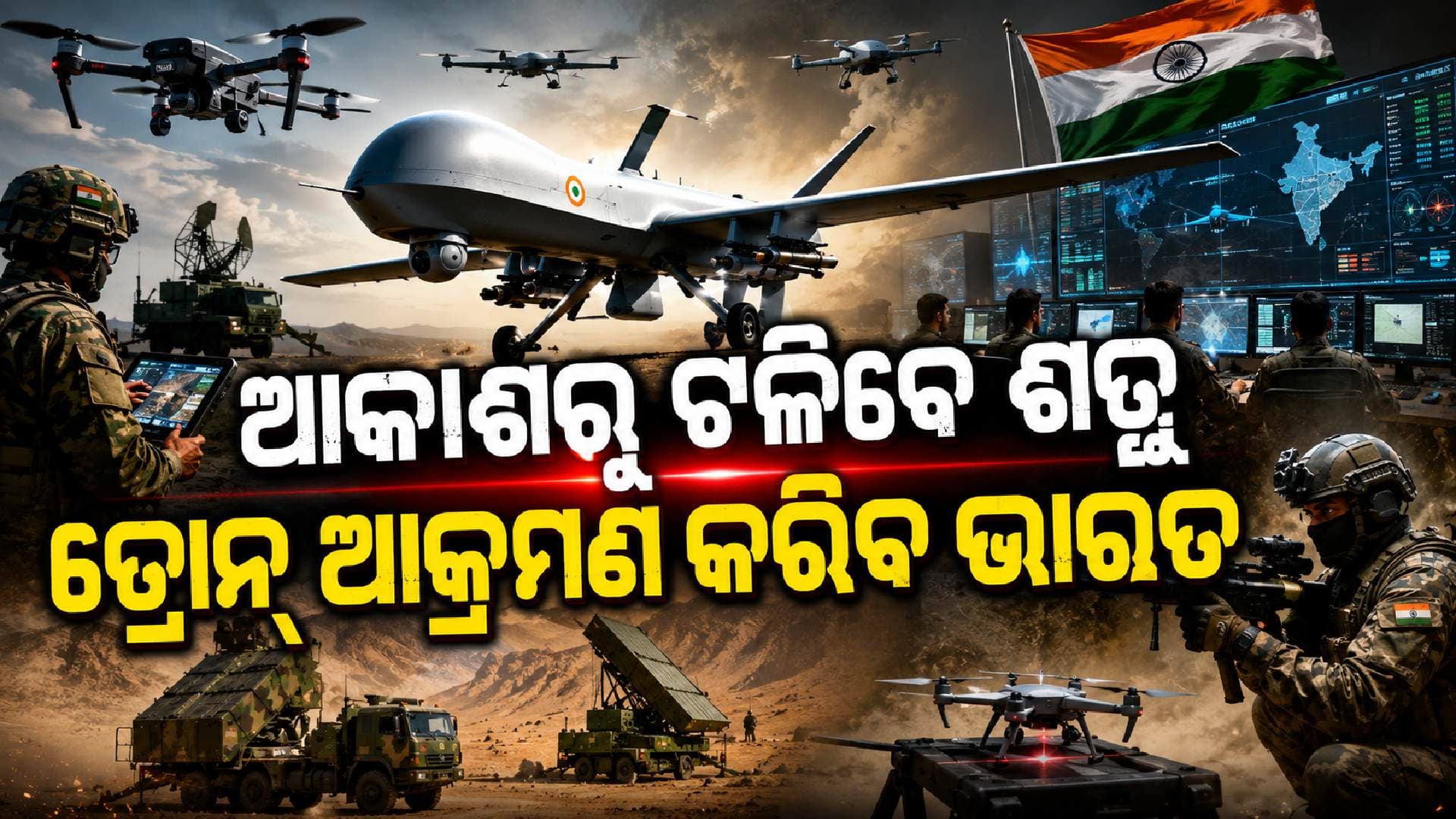 ଡ୍ରୋନ୍ ଯୁଦ୍ଧ ପାଇଁ ପୂରା ପ୍ରସ୍ତୁତ ଭାରତ; ୫୨,୦୦୦କୋଟି ଟଙ୍କାରେ କିଣାଯିବ ଆକାଶ ତରଙ୍ଗ