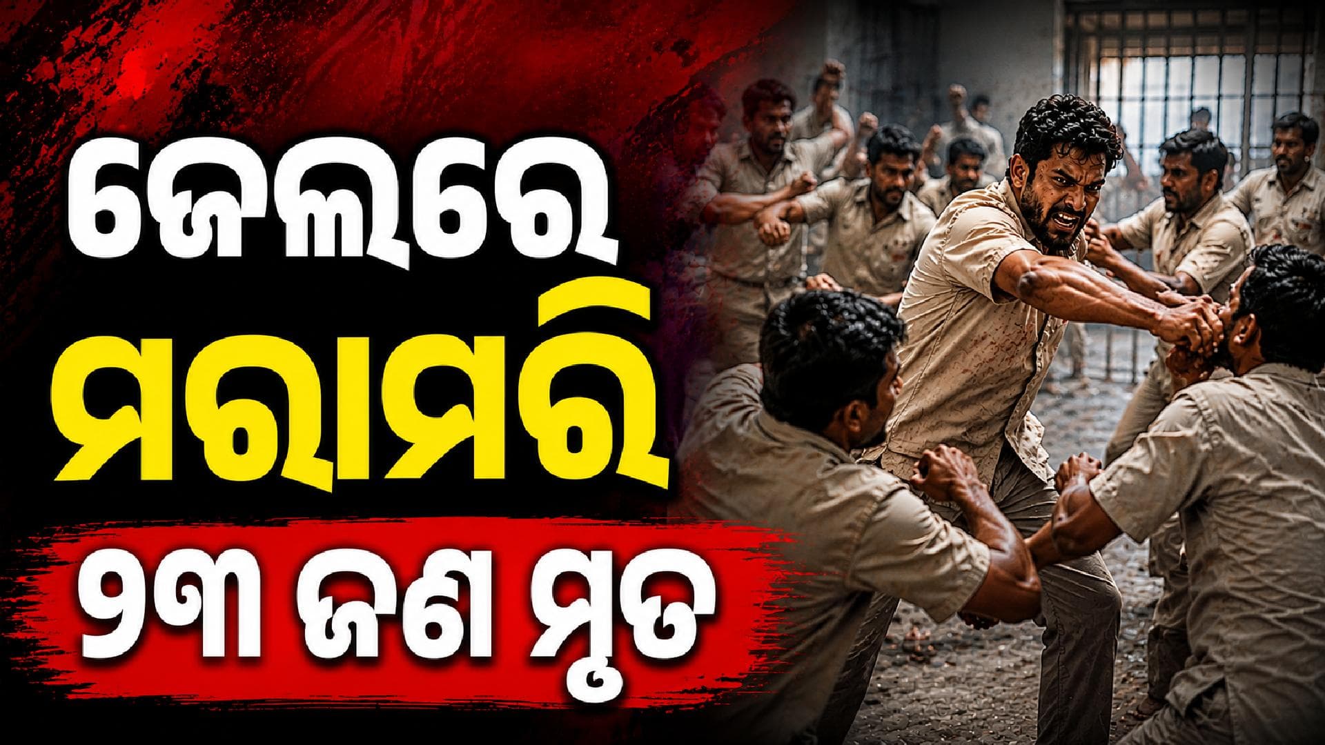 ଜେଲରେ ଭୟଙ୍କର ଦଙ୍ଗା, ରାତି ସାରା ଲଢିଲେ...ଶେଷରେ ୨୩ ଜଣ ମୃତ