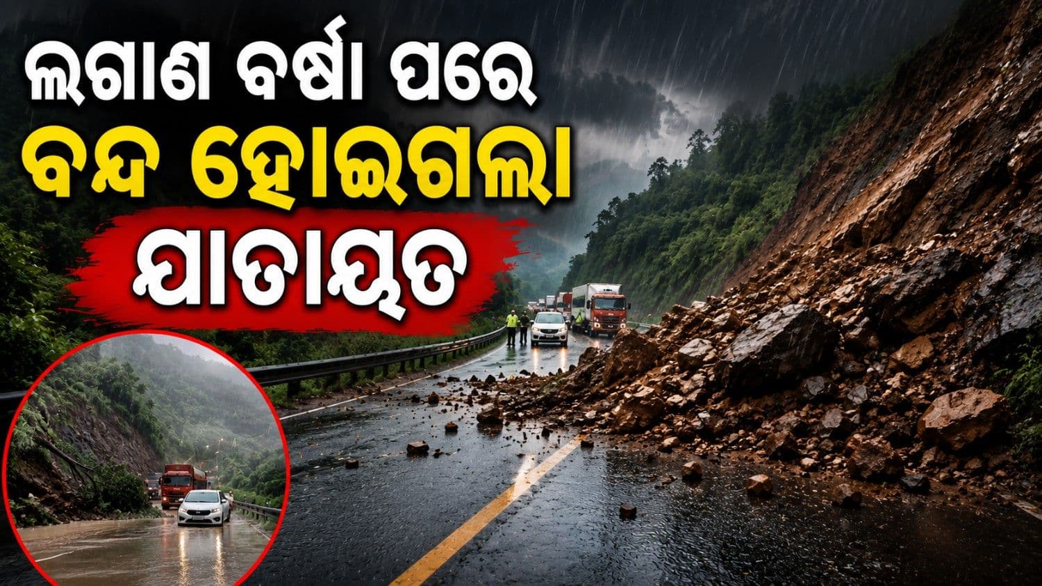 ପ୍ରବଳ ବର୍ଷା ପରେ ଭୂସ୍ଖଳନ; ବନ୍ଦ ହୋଇଗଲା ମୁମ୍ବାଇ-ପୁଣେ ଏକ୍ସପ୍ରେସୱେ, ୧୬ ଟ୍ରେନ୍ ବାତିଲ