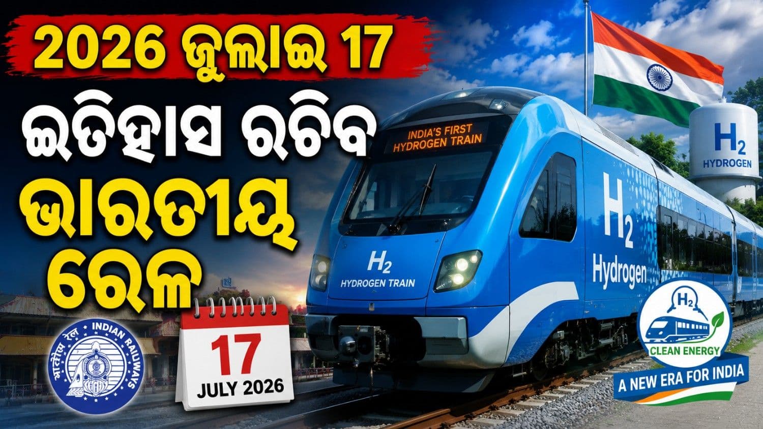 ୧୭ ଜୁଲାଇରେ ଦୌଡ଼ିବ ଦେଶର ପ୍ରଥମ ହାଇଡ୍ରୋଜେନ୍ ଟ୍ରେନ୍; କ'ଣ ରହିଛି ଏହାର ବିଶେଷତ୍ୱ