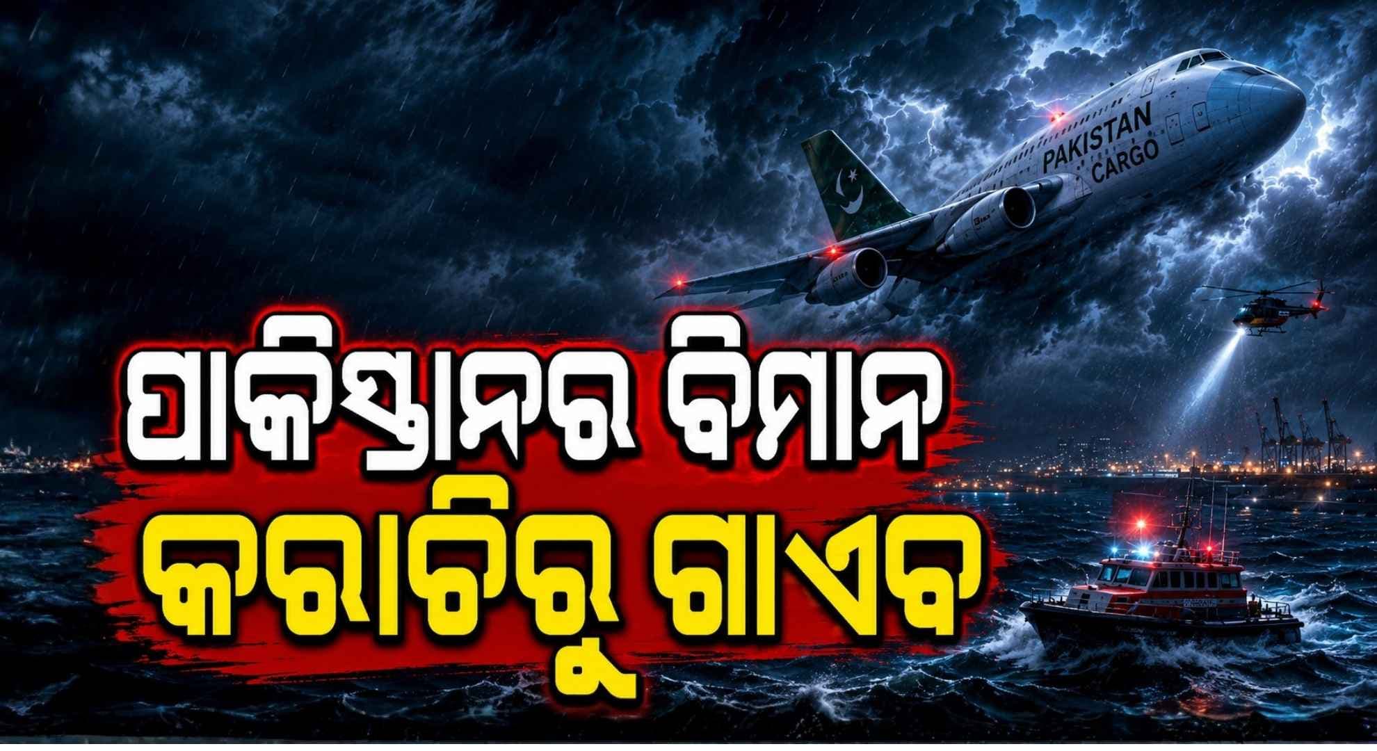 ଆକାଶ ଗିଳିଦେଲା ନା ସମୁଦ୍ରରେ ବୁଡ଼ିଗଲା ? କରାଚିରେ ଅବତରଣ ପୂର୍ବରୁ ଆରବ ସାଗରରେ ବିମାନ ନିଖୋଜ