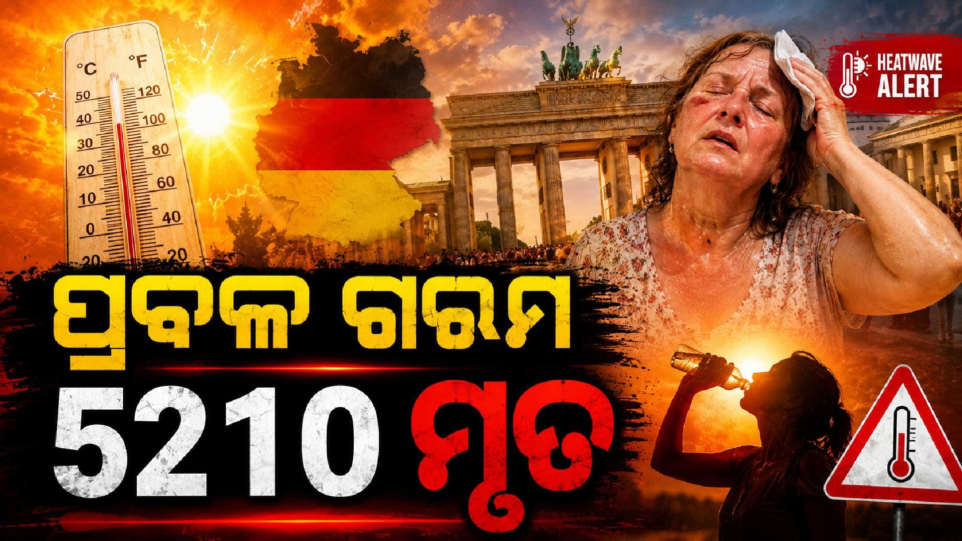 ଜର୍ମାନୀରେ 41 ଡିଗ୍ରୀ ଖରା; ୬ ମାସରେ ଗଲାଣି ୫୦୦୦ରୁ ଅଧିକ ଜୀବନ
