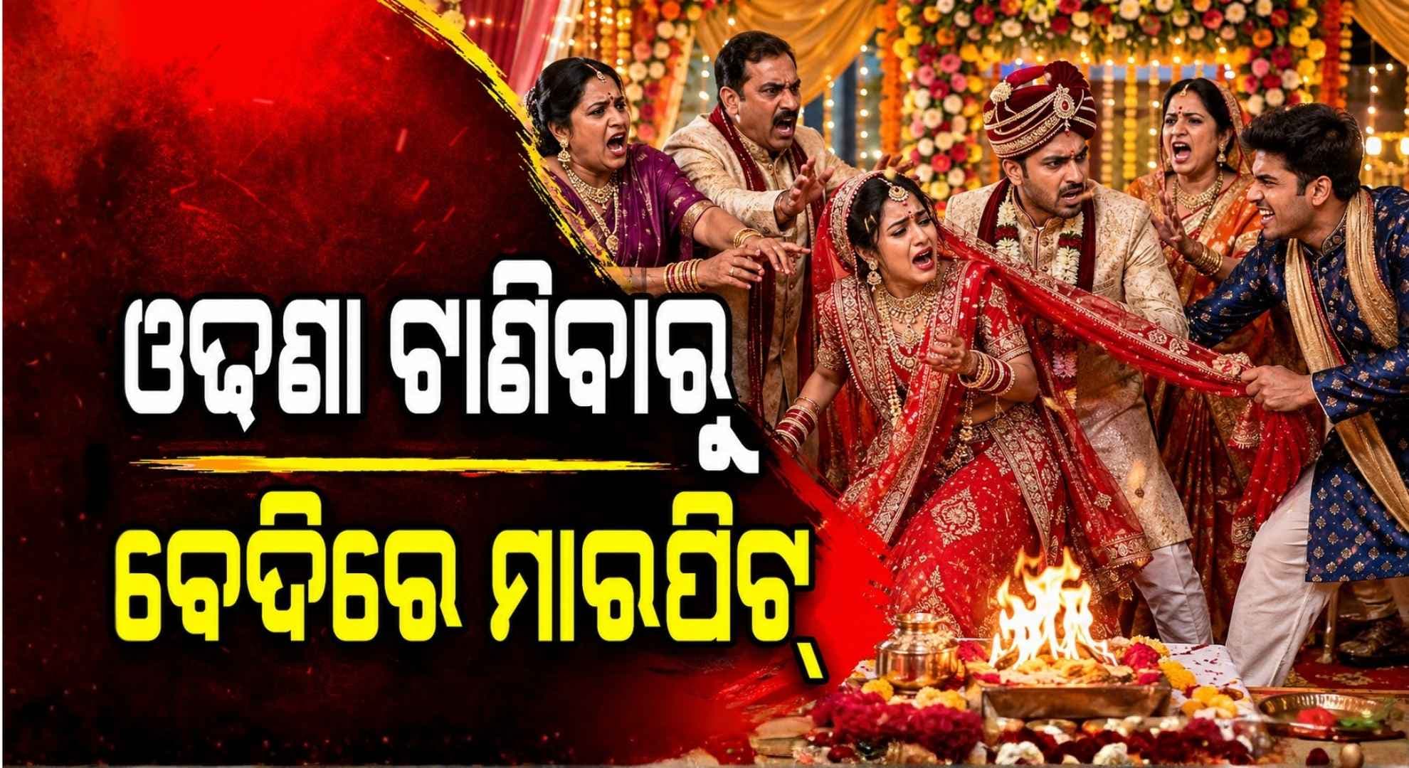 ବେଦିରେ ଭାଉଜଙ୍କ ଓଢ଼ଣା ଟାଣିଦେଲା ଦିଅର; ସାତ ଫେରା ପୂର୍ବରୁ ଗଲେ ଥାନା