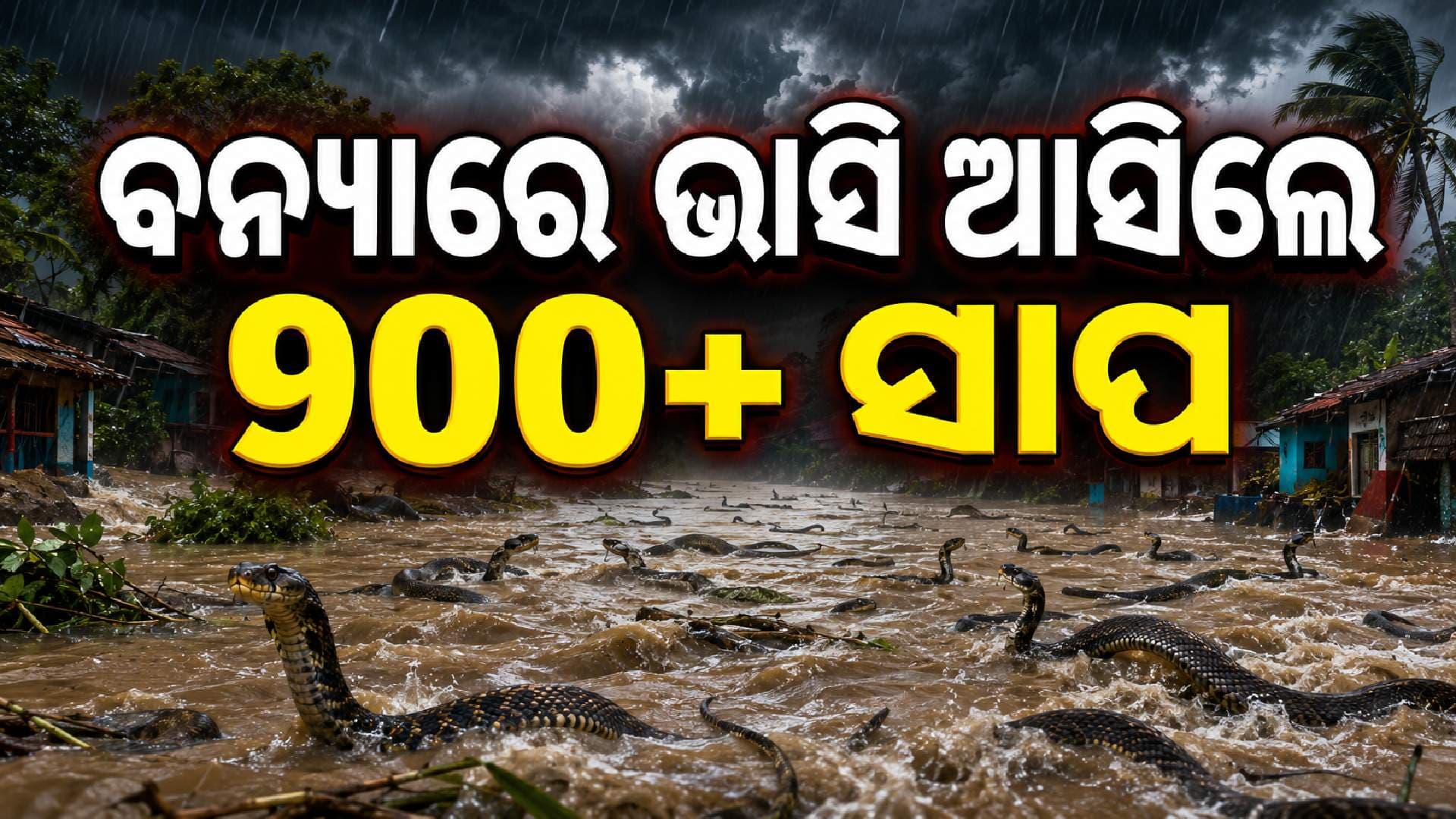 ଚୀନରେ ସାପ ଆତଙ୍କ ! ବନ୍ୟାର ସୁଯୋଗ ନେଇ ପଳାଇ ଆସିଲେ ୯୦୦ରୁ ଅଧିକ ବିଷାକ୍ତ ସାପ
