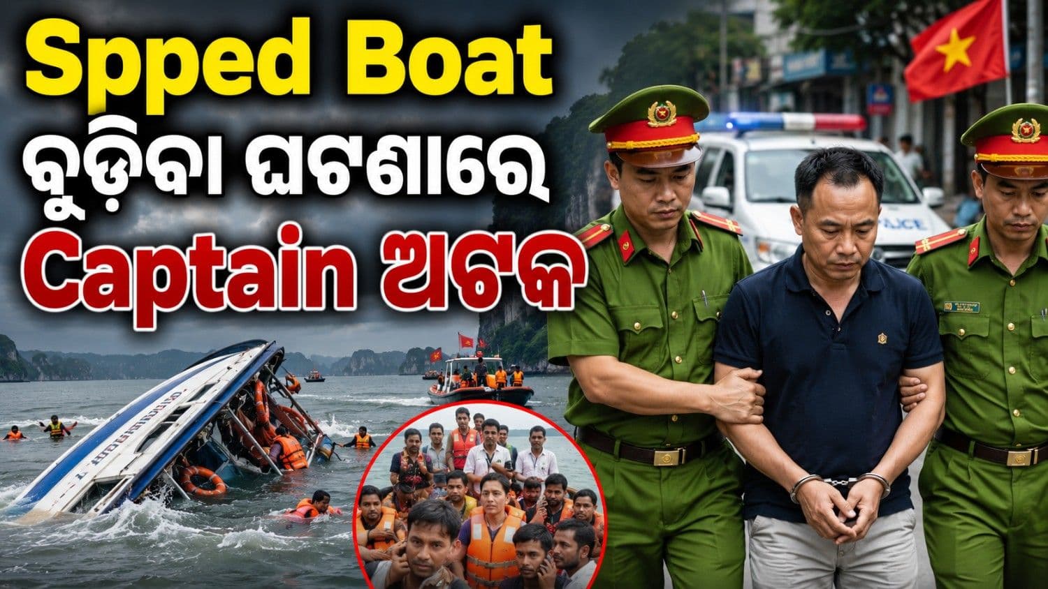 ପୋଲିସ ହେପାଜତରେ ସ୍ପୀଡ ବୋଟ୍ ଚାଳକ; ପ୍ରାଣ ହରାଇଥିଲେ ୧୫ ଭାରତୀୟ ପର୍ଯ୍ୟଟକ