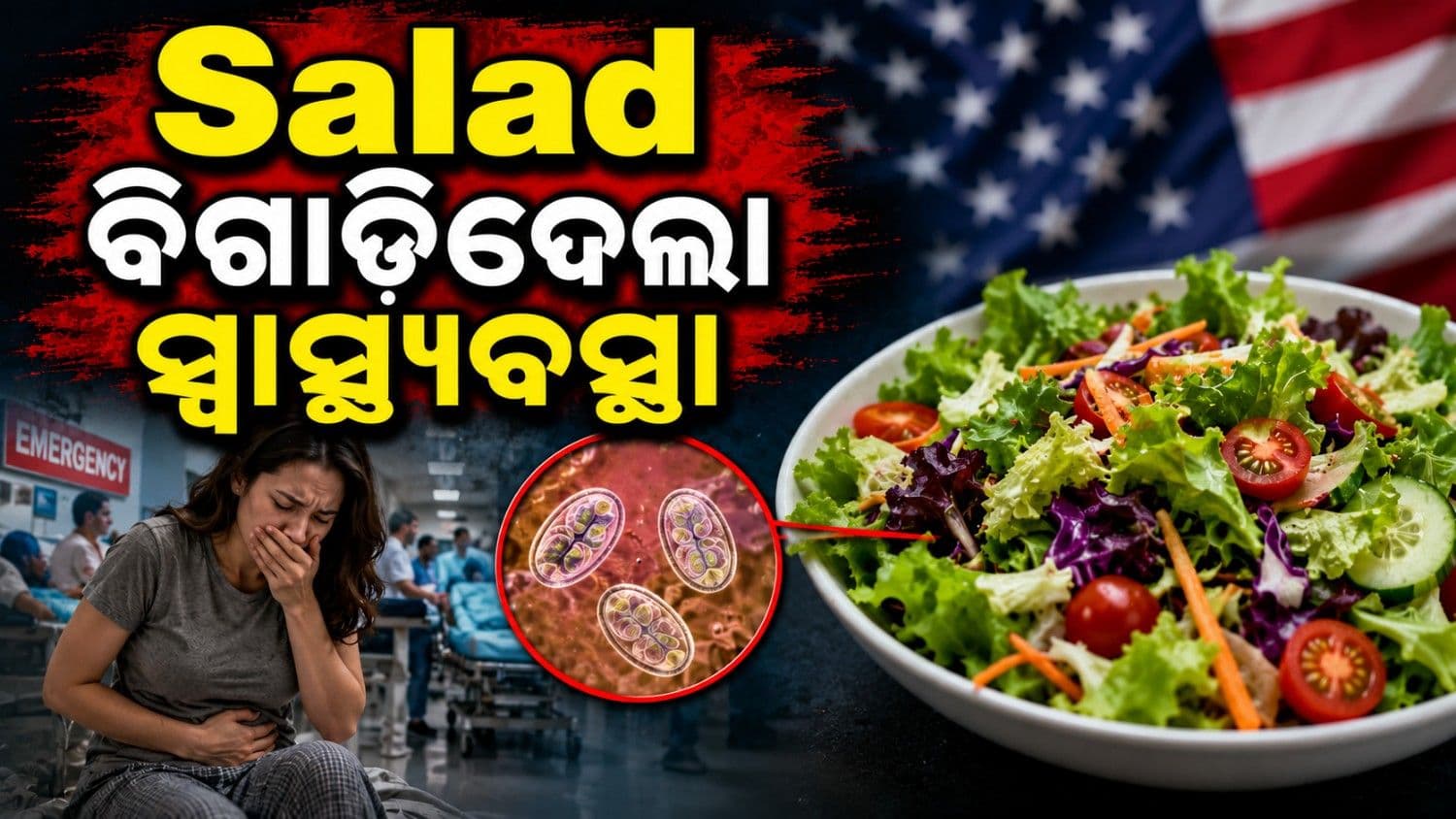 ସାଲାଡ୍ ଖାଇବା ପରେ ବିଗିଡ଼ିଲା ପେଟ; ସାମ୍ନାକୁ ଆସିଲା ହଜାର ହଜାର ମାମଲା