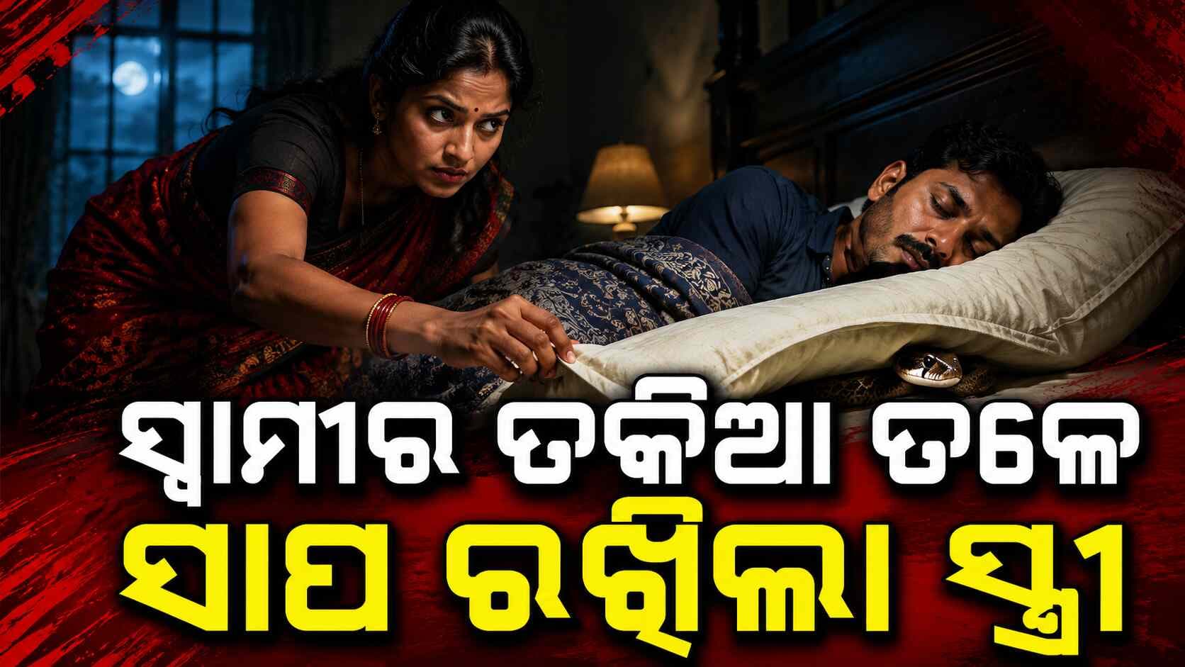 କ୍ଷୀରରେ ନିଦ ଔଷଧ ତକିଆ ତଳେ ବିଷାକ୍ତ ସାପ ଆଉ ତା'ପରେ...