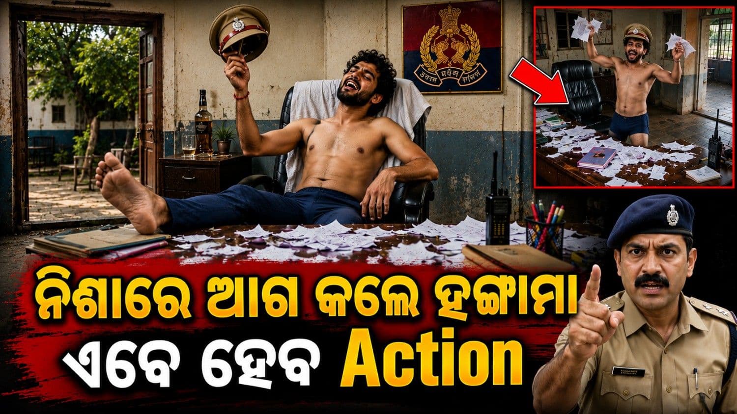 ଥାନାରେ ନଥିଲେ ଅଫିସର; ନିଜେ ଟୋପି ପିନ୍ଧି SHO ପାଲଟିଗଲା ମଦୁଆ, ଆଉ ତା'ପରେ...
