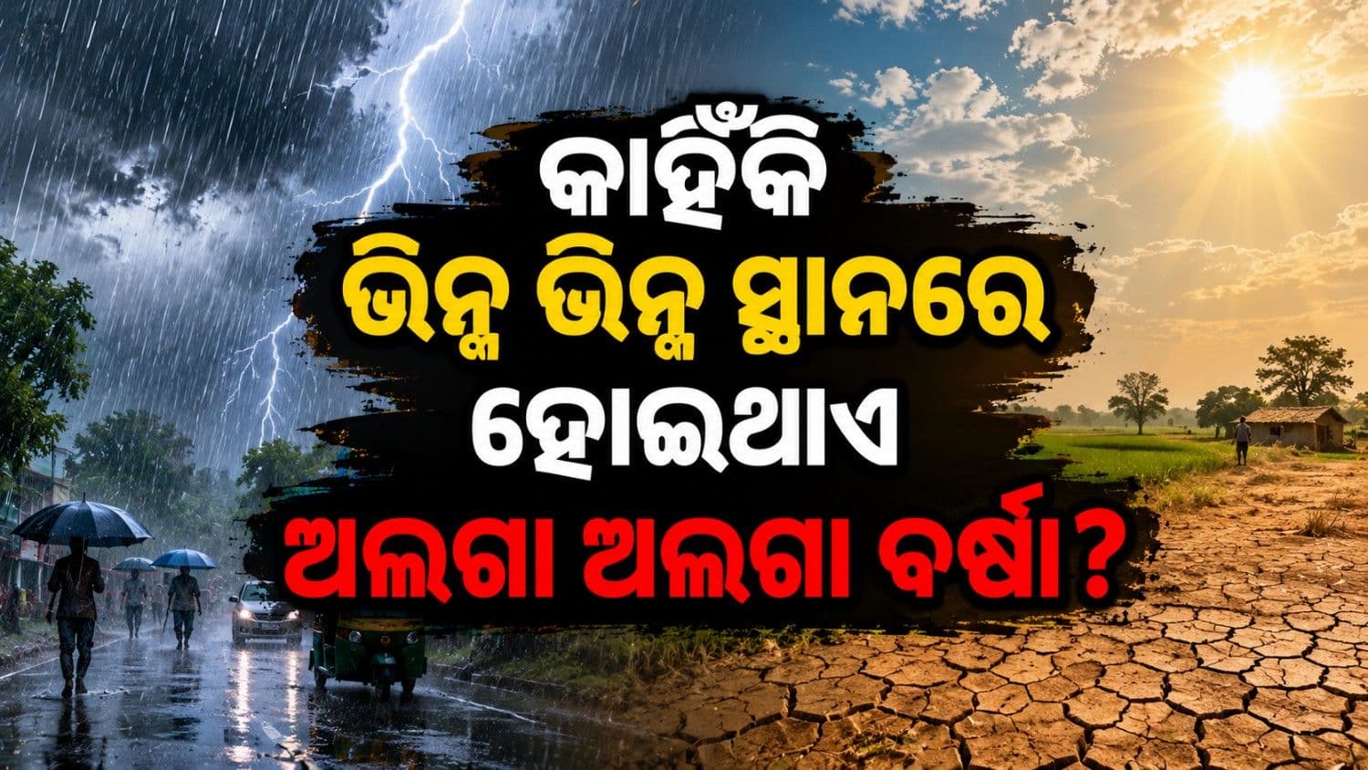 କେଉଁଠି ହୋଇଥାଏ ପ୍ରବଳ ବର୍ଷା; ଆଉ କେଉଁଠି ପଡ଼େନି ଗୋଟିଏ ବୁନ୍ଦା, କାହିଁକି ମୌସୁମୀ ଖେଳିଥାଏ ଲୁଚକାଳି?